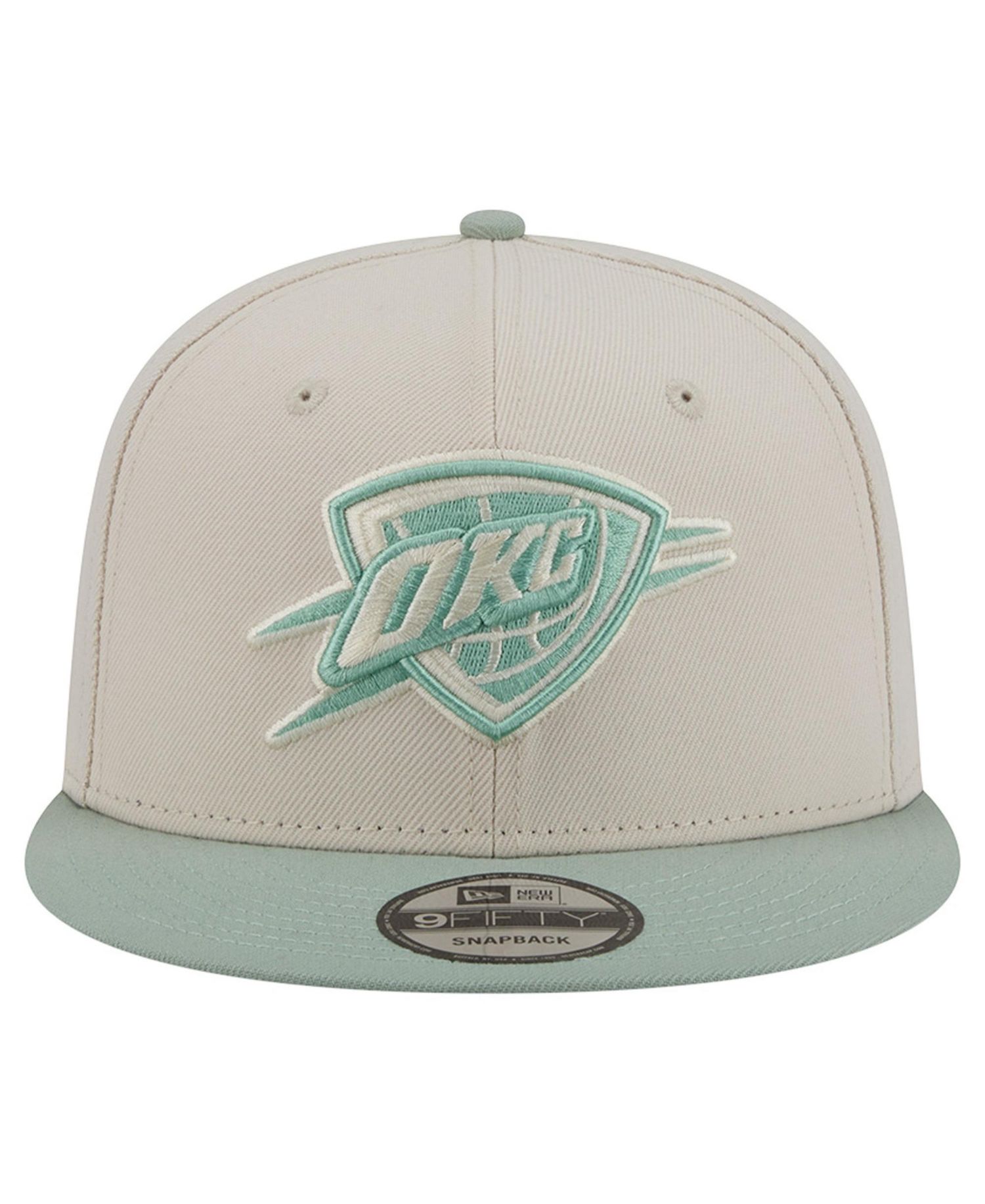 Men's Cream/Light Green Oklahoma City Thunder Color Pack 9FIFTY Snapback Hat
