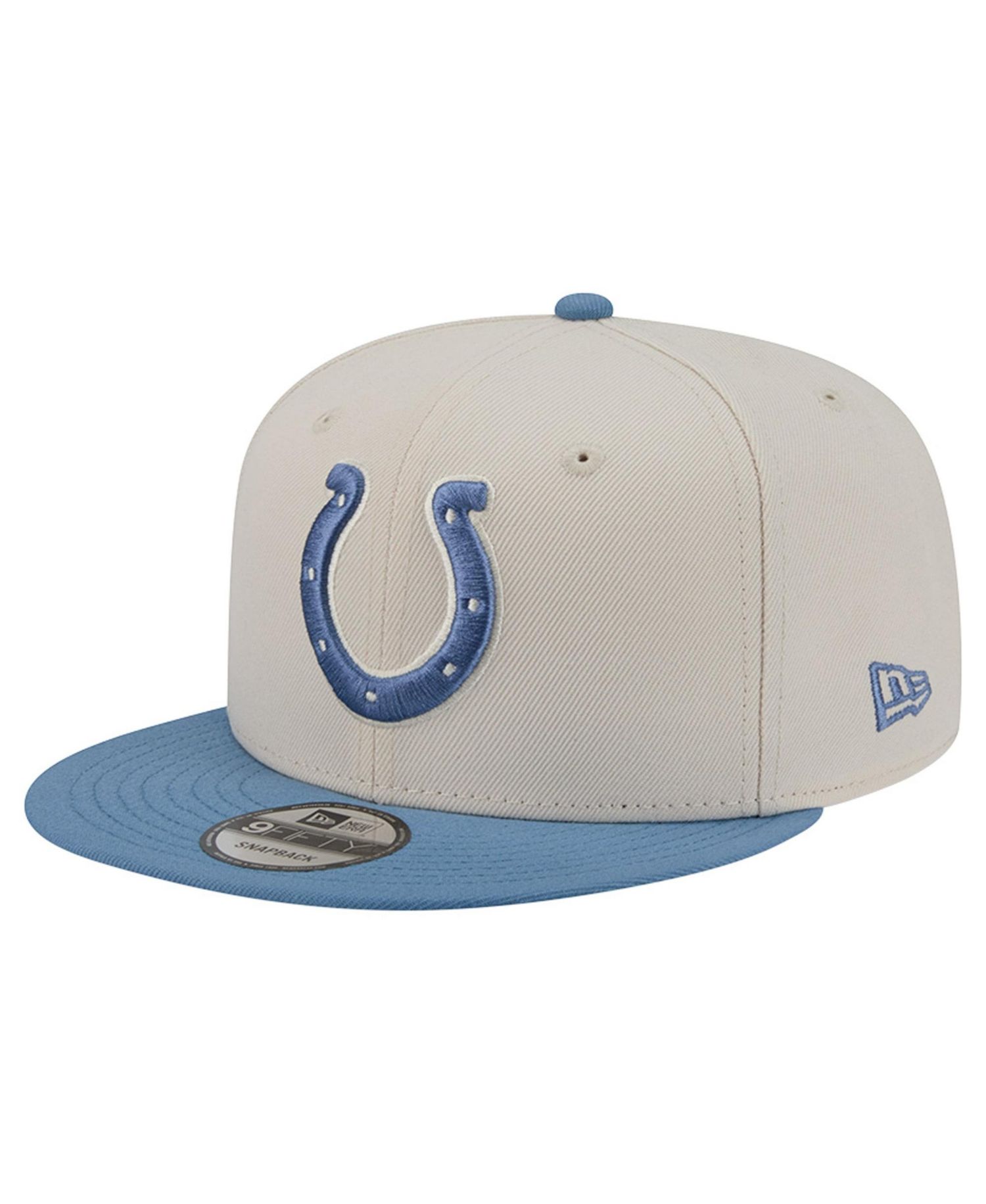 Men's Cream/Blue Indianapolis Colts Color Pack Two-Tone 9FIFTY Snapback Hat