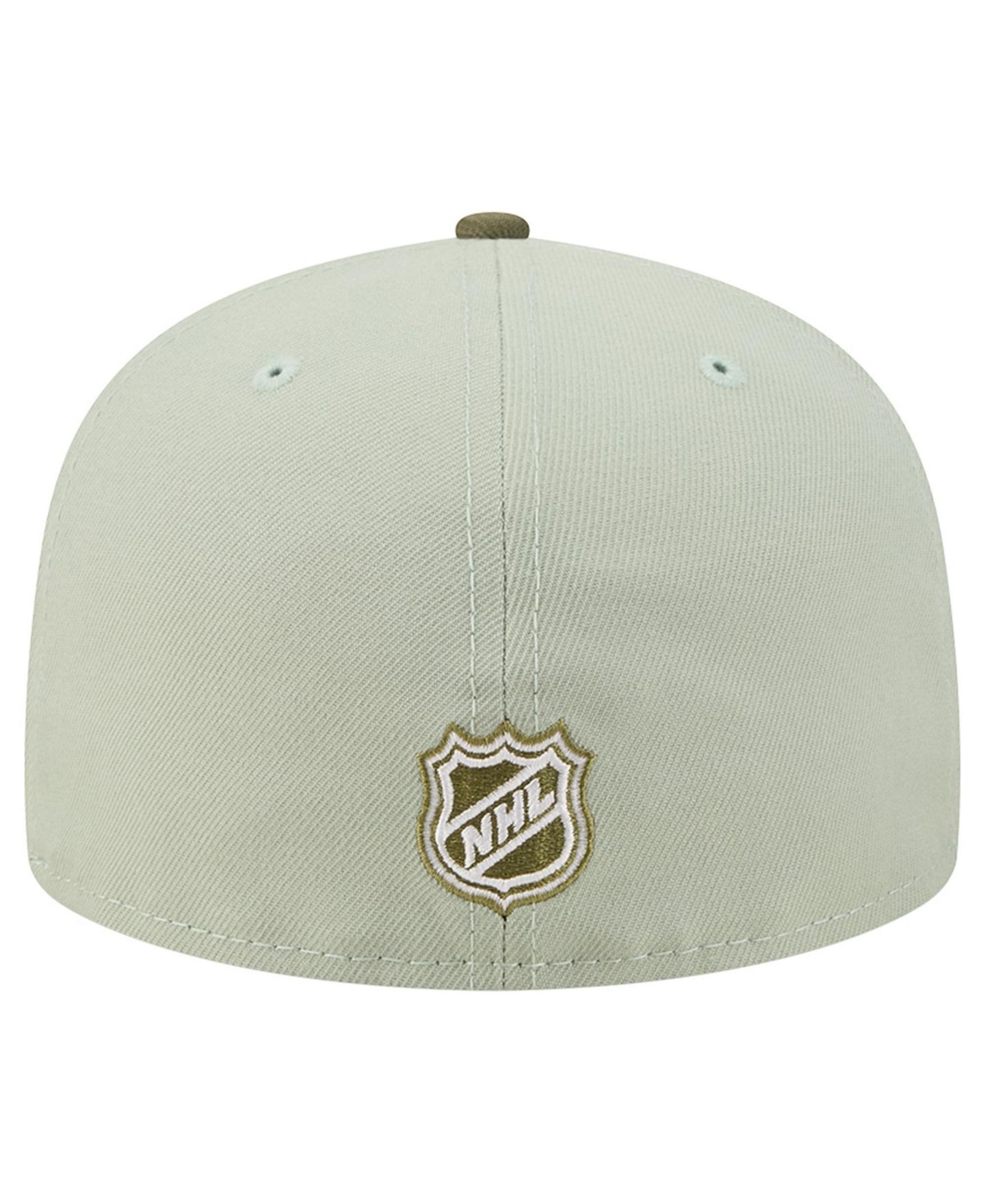 Мужские головные уборы New Era Sage Green/Olive Chicago Blackhawks Color Pack 59FIFTY Fitted Hat — фото 4