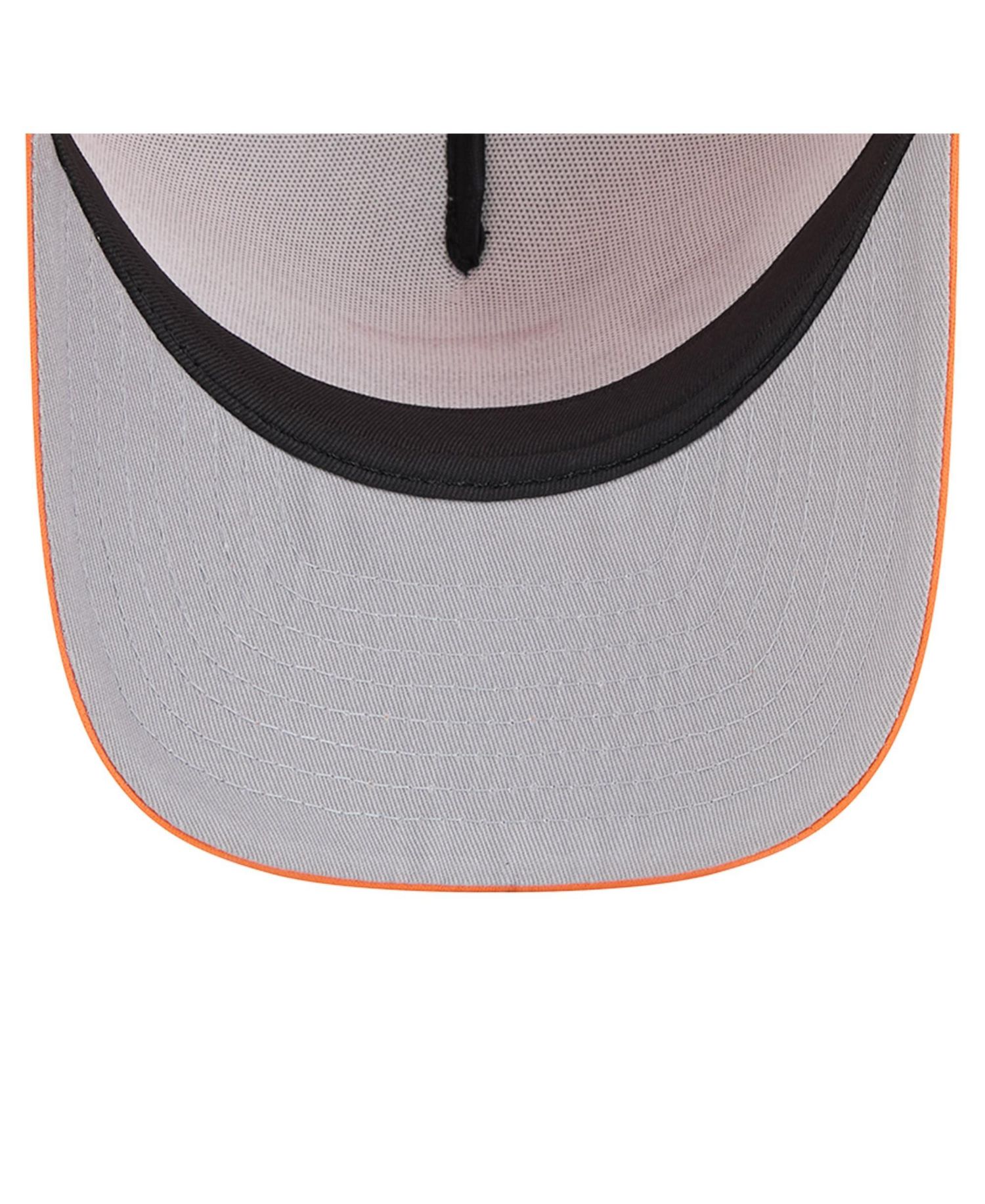 Men's White/Orange Denver Broncos Foam A-Frame 9FIFTY Snapback Trucker Hat