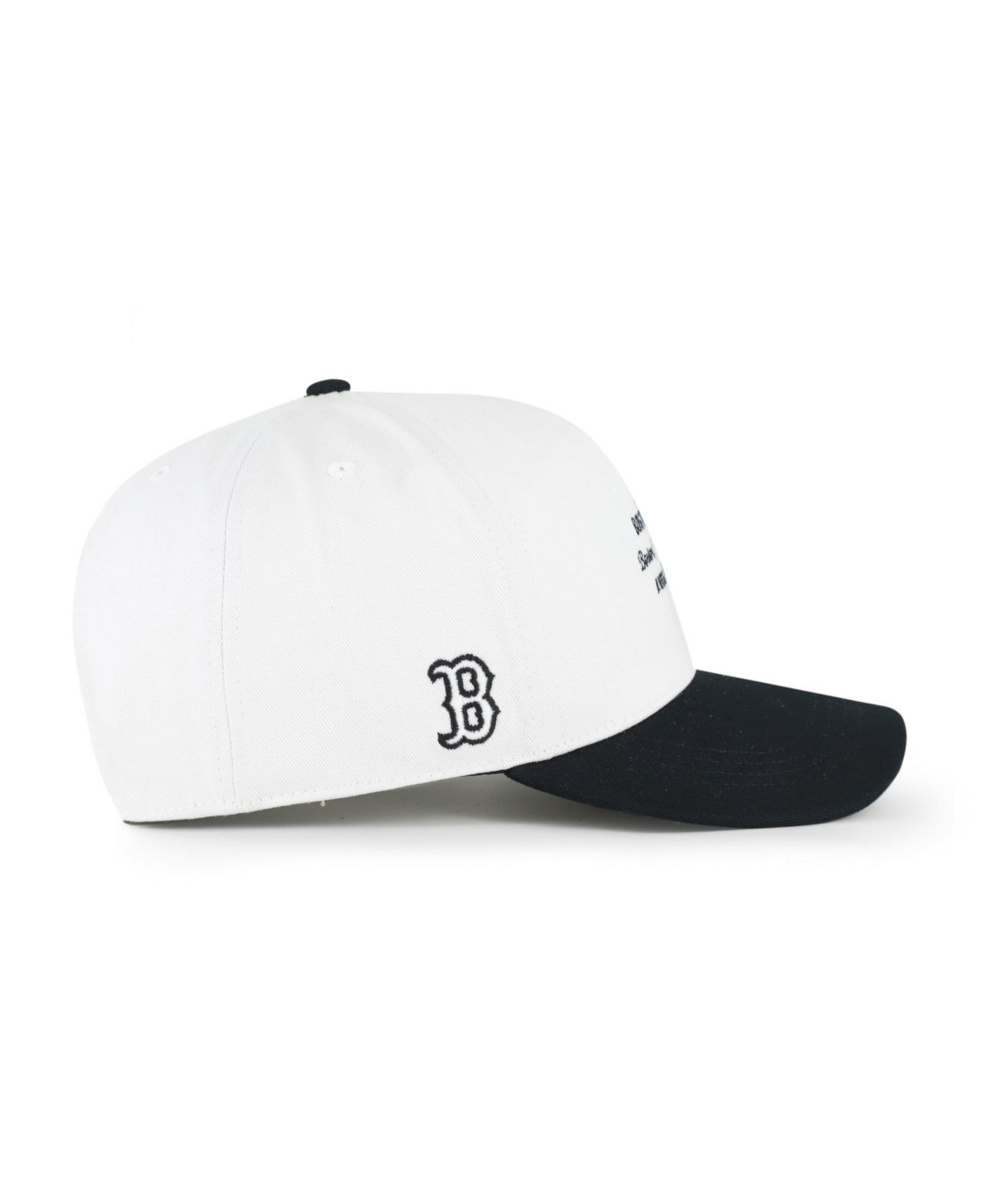 Men's '47 White/Black Boston Red Sox Contemporary Two-Tone Hitch Adjustable Hat