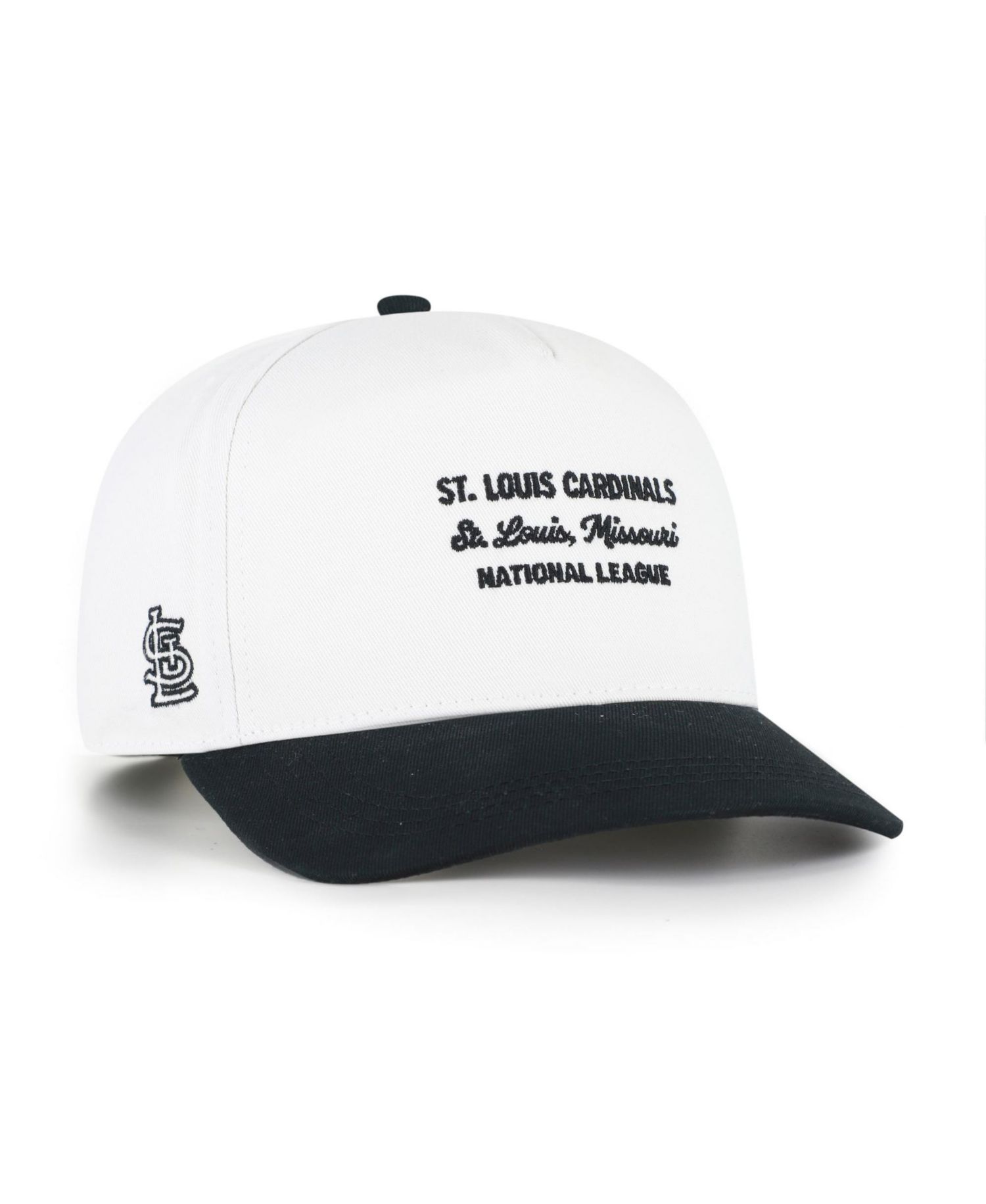 Men's '47 White/Black St. Louis Cardinals Contemporary Two-Tone Hitch Adjustable Hat