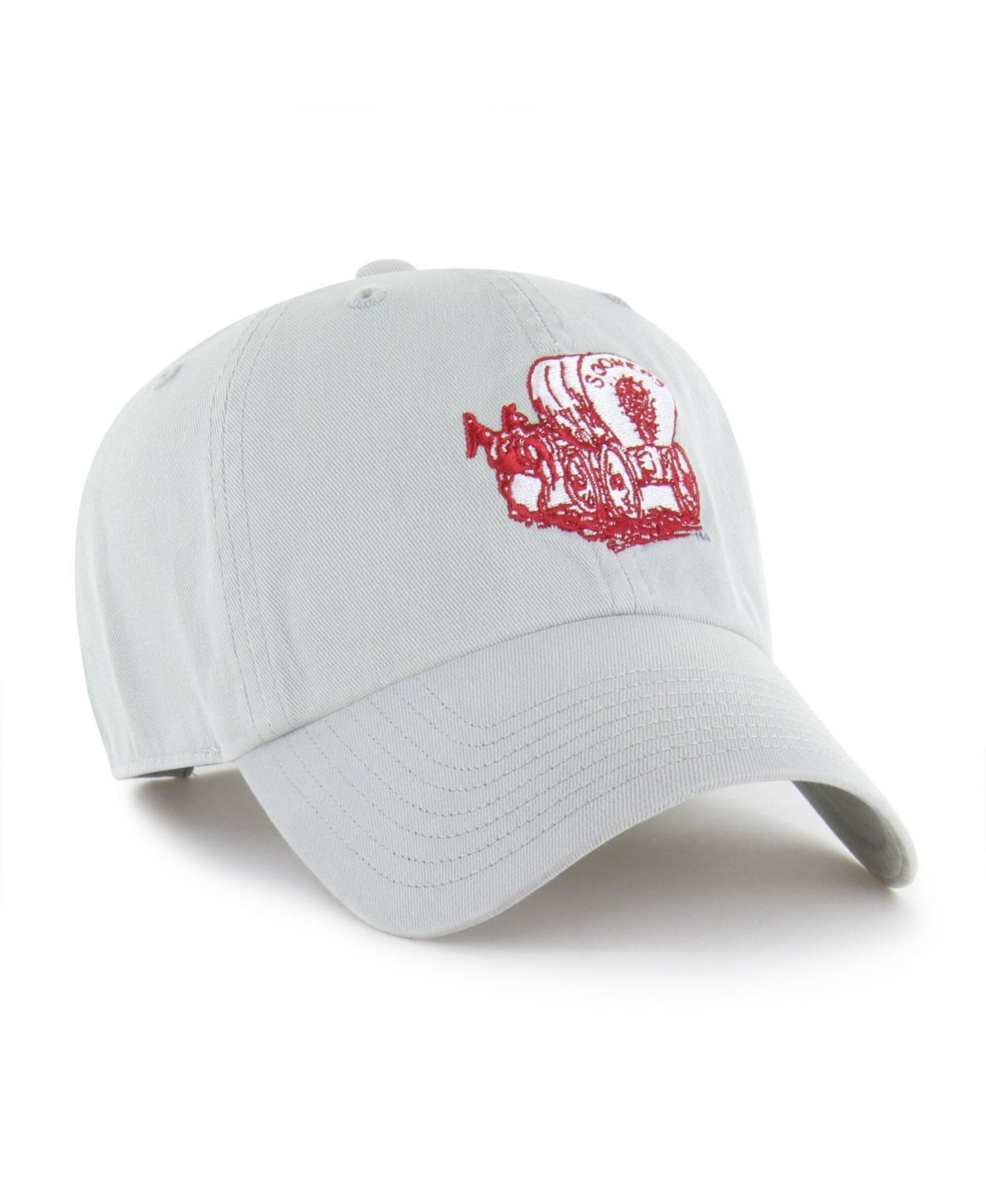 Men's '47 Gray Oklahoma Sooners Vault Clean Up Adjustable Hat
