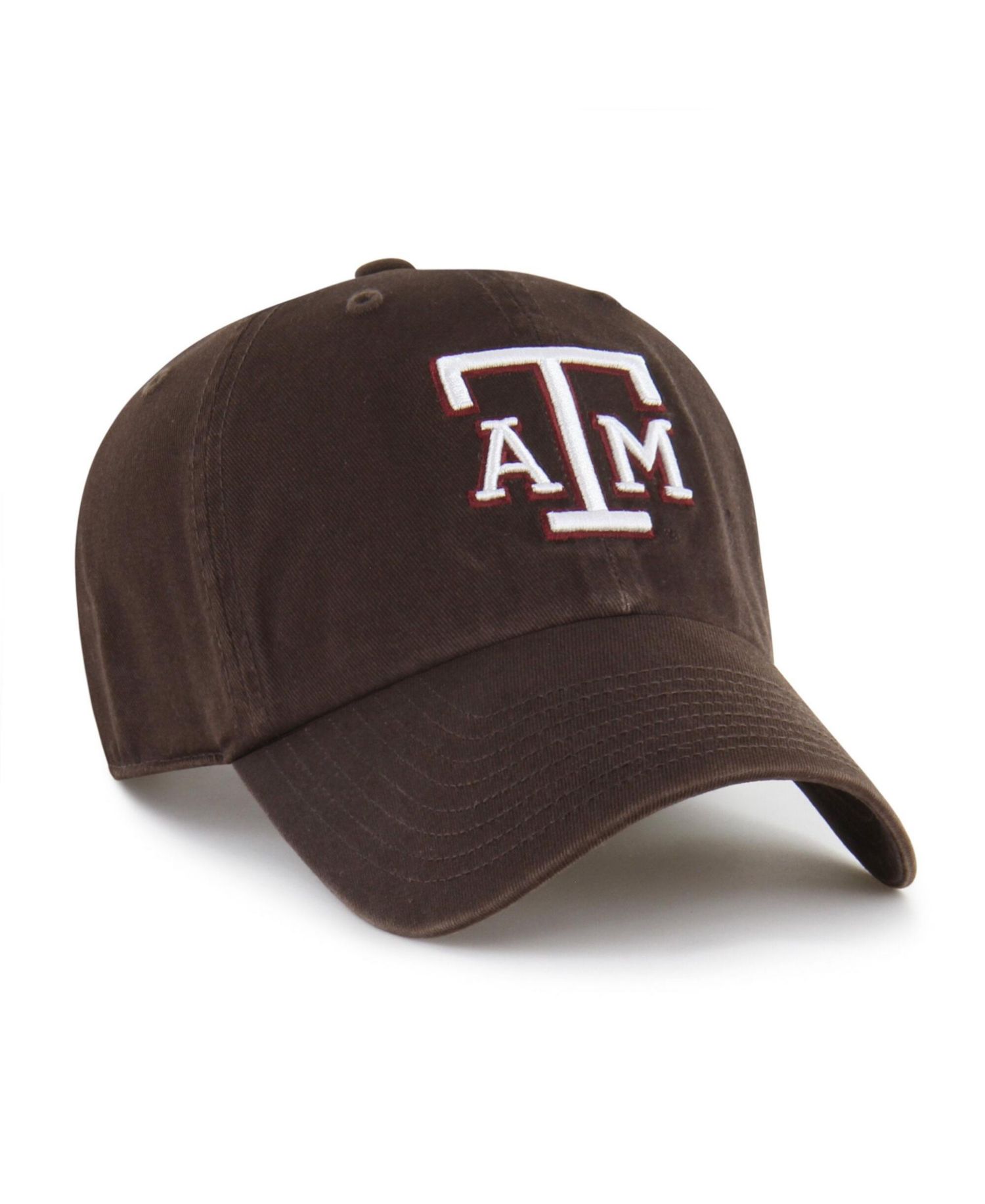 Men's '47 Brown Texas A&M Aggies Vault Clean Up Adjustable Hat