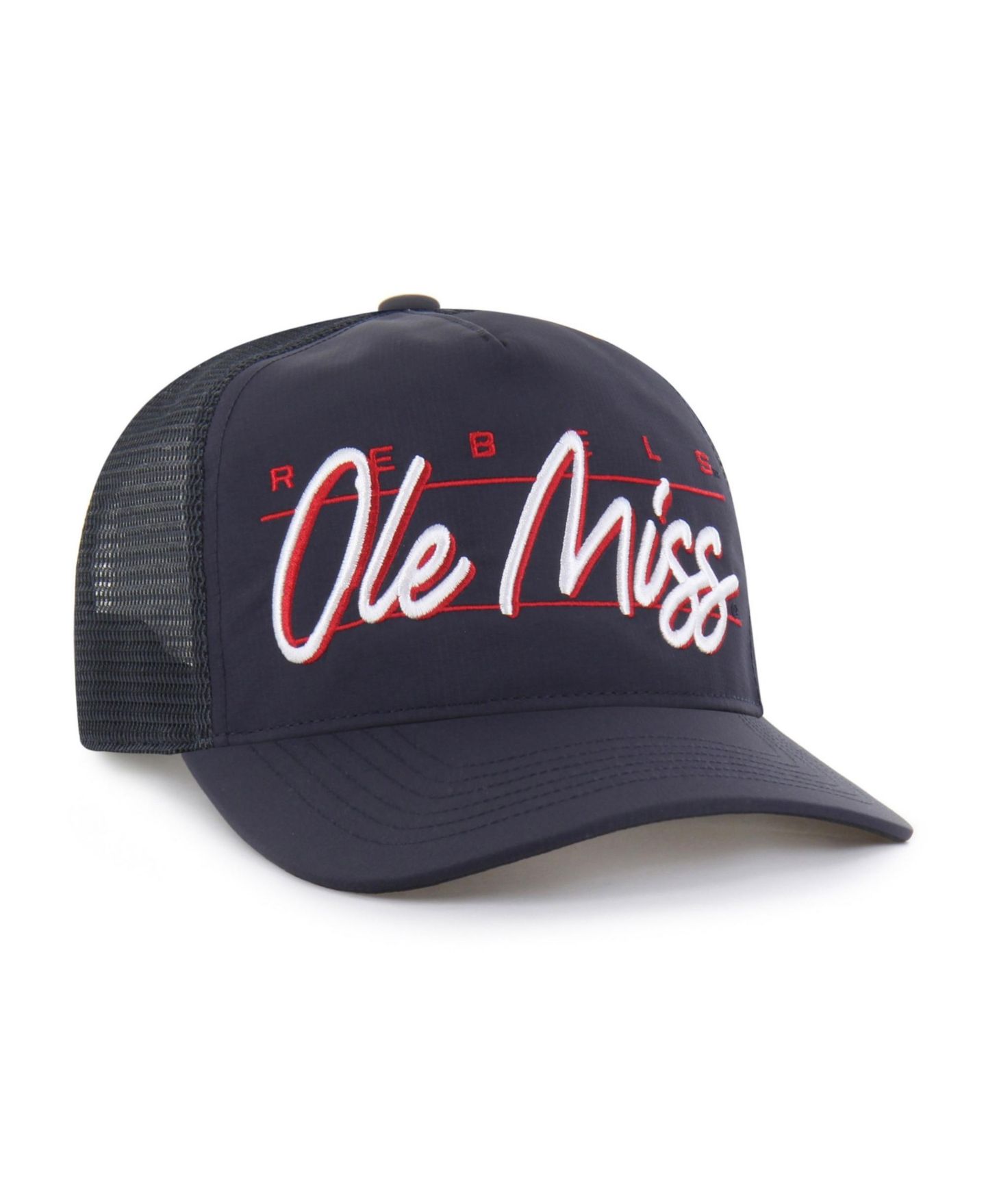 Кепка '47 Brand Navy Ole Miss Rebels Brrr Condor Mesh Hitch Adjustable Hat — фото 2