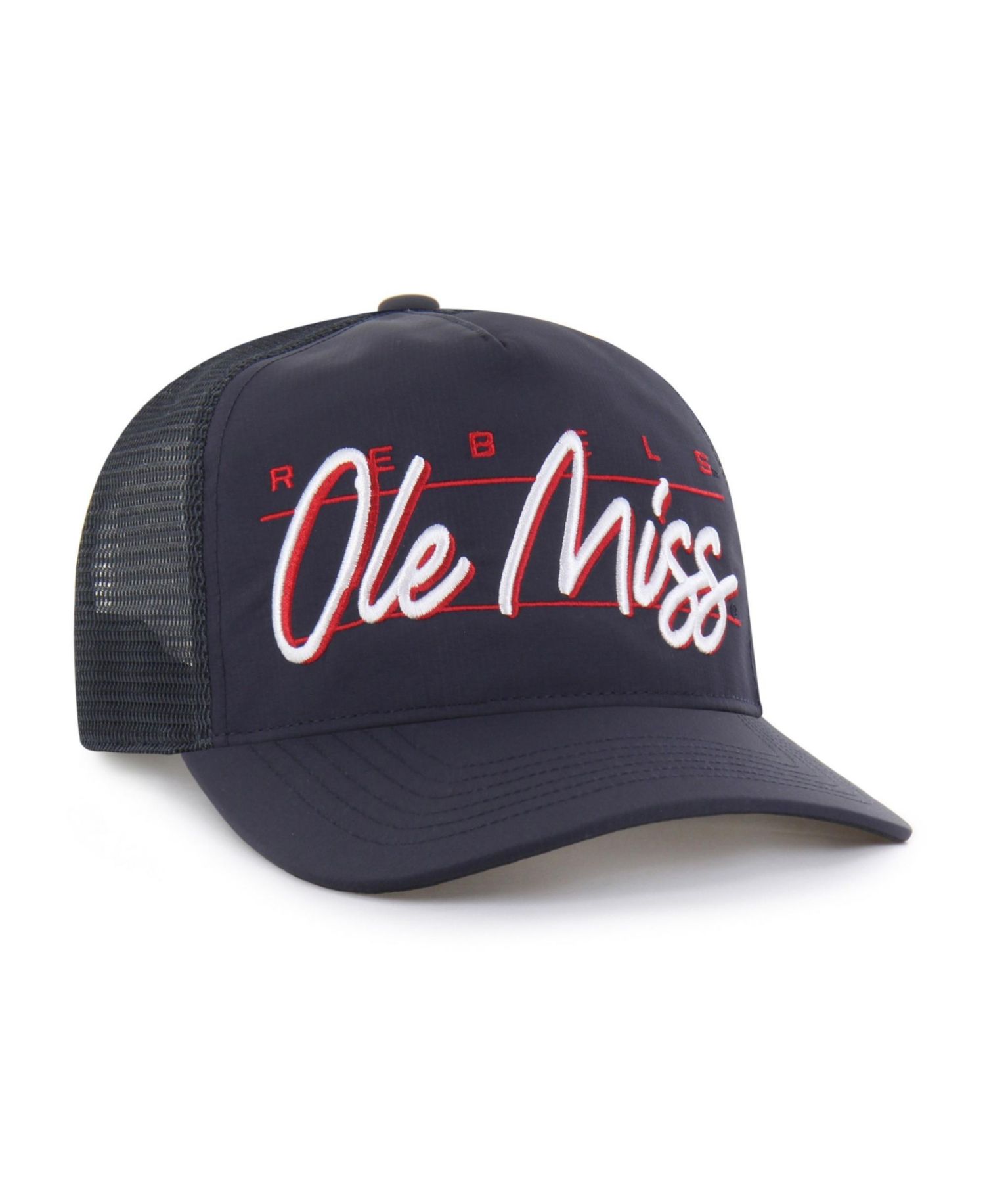 Men's and Women's '47 Navy Ole Miss Rebels brrr&deg; Condor Mesh Hitch Adjustable Hat