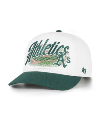 Men's '47 White/Green Athletics Enfield Hitch Adjustable Hat