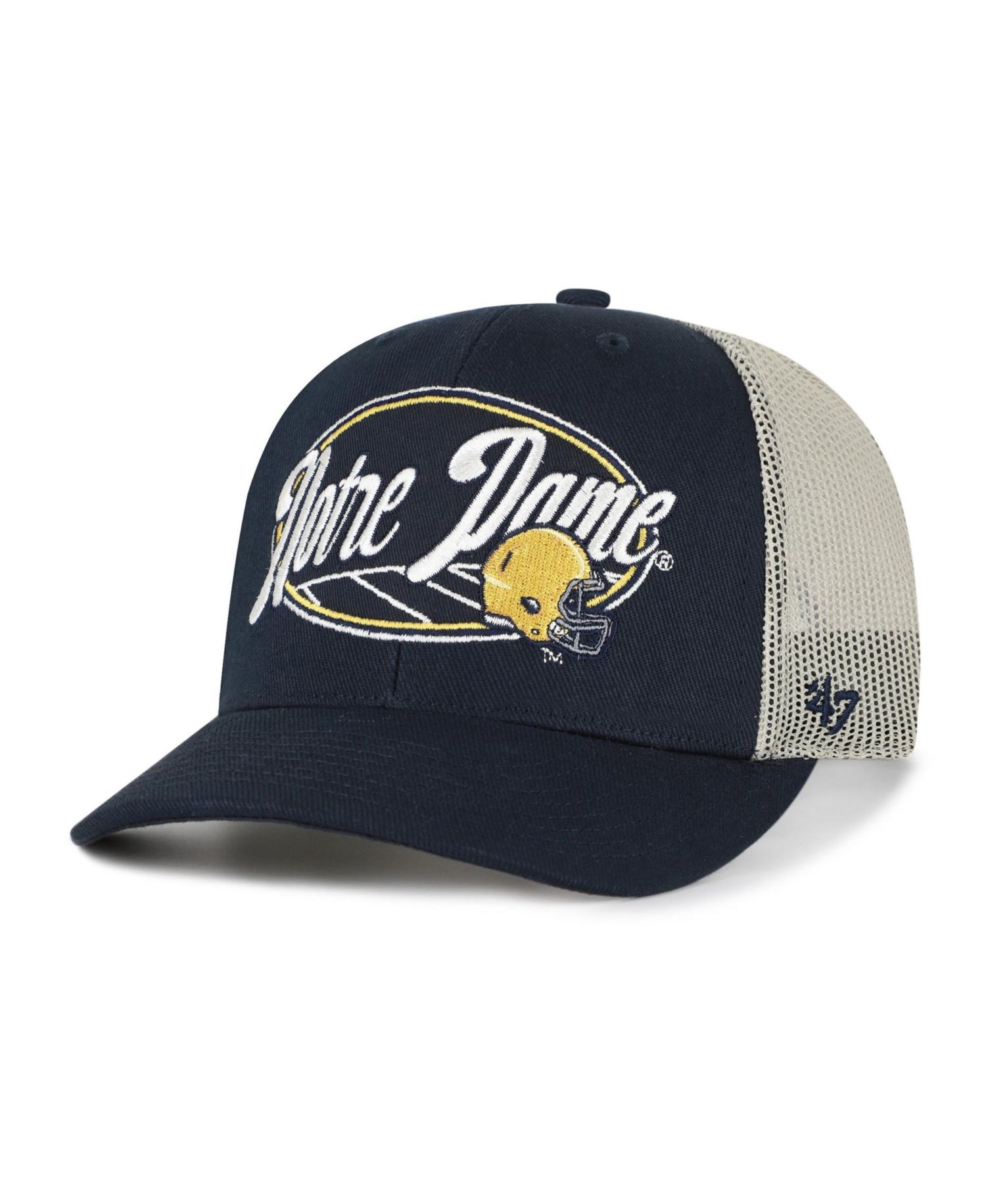 Men's and Women's '47 Navy Notre Dame Fighting Irish Enfield Adjustable Trucker Hat