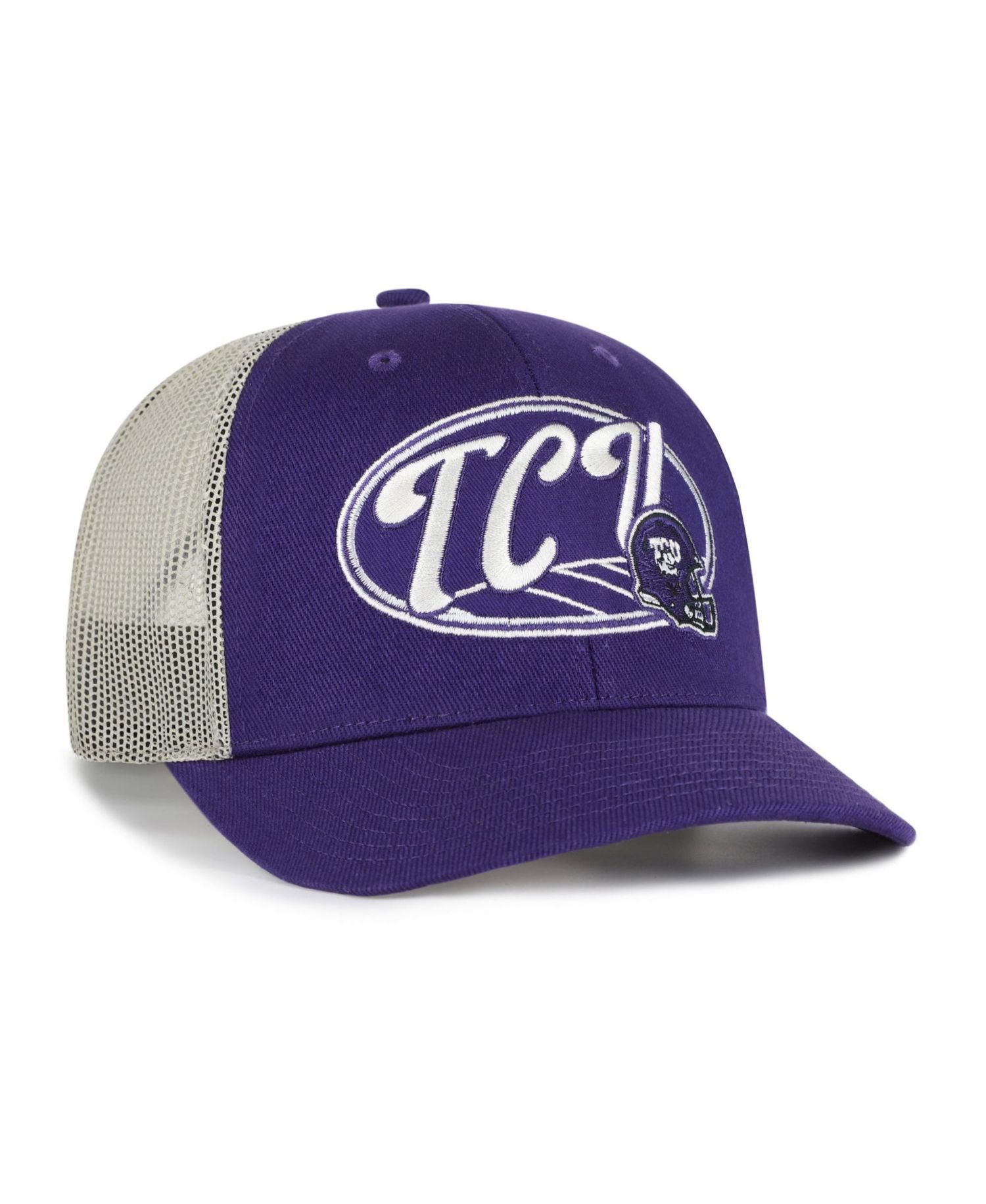 Men's and Women's '47 Purple TCU Horned Frogs Enfield Adjustable Trucker Hat