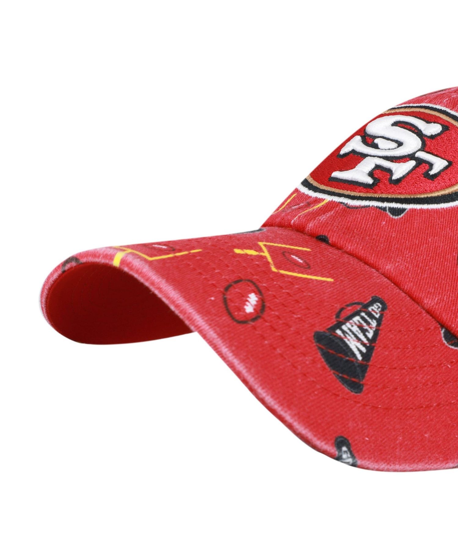 Big Boys and Girls '47 Scarlet San Francisco 49ers Stomping Ground Clean Up Adjustable Hat
