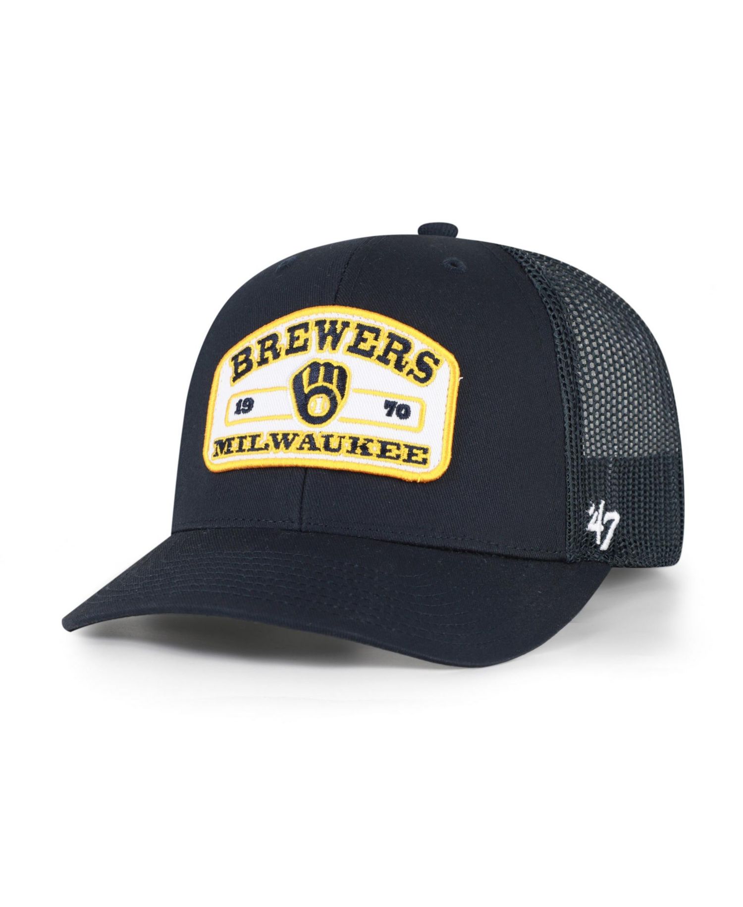 Men's '47 Navy Milwaukee Brewers Roadway Trucker Adjustable Hat