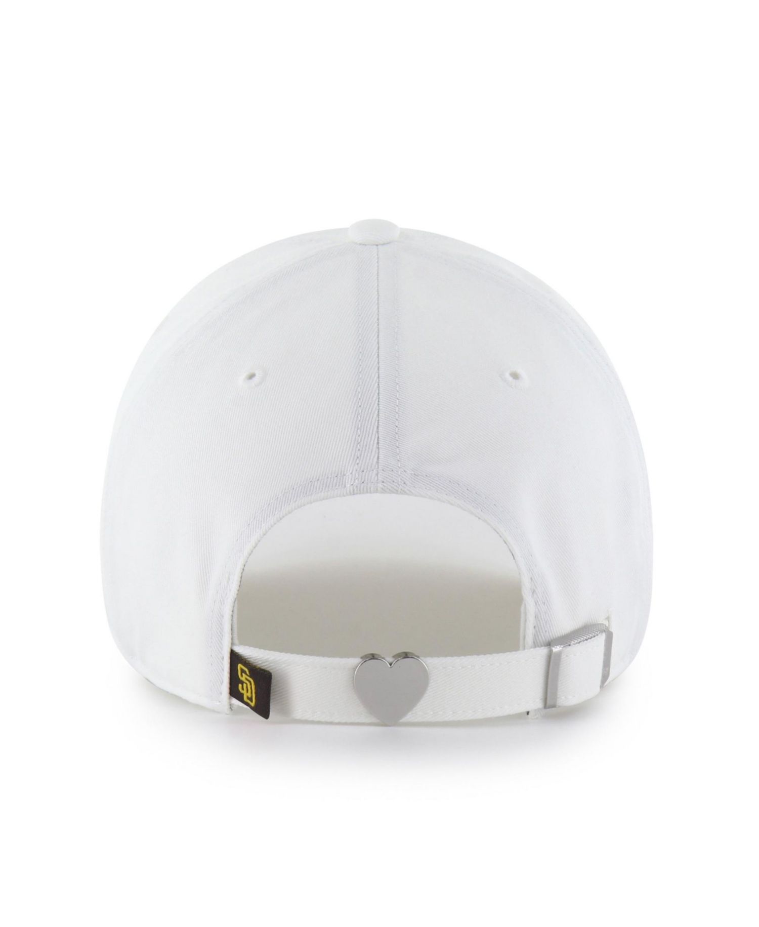 Women's '47 White San Diego Padres Trendy Script Clean Up Adjustable Hat