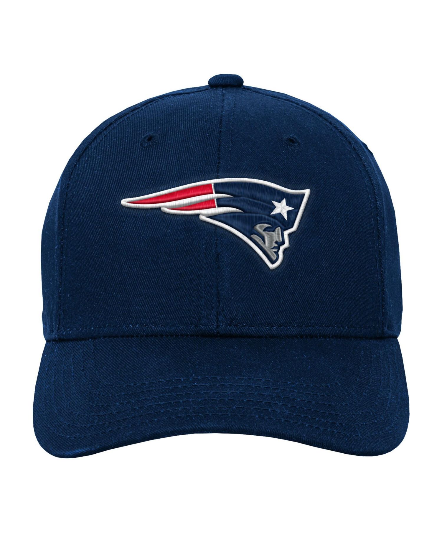 Big Boys and Girls Navy New England Patriots Pre-Curved Snapback Hat