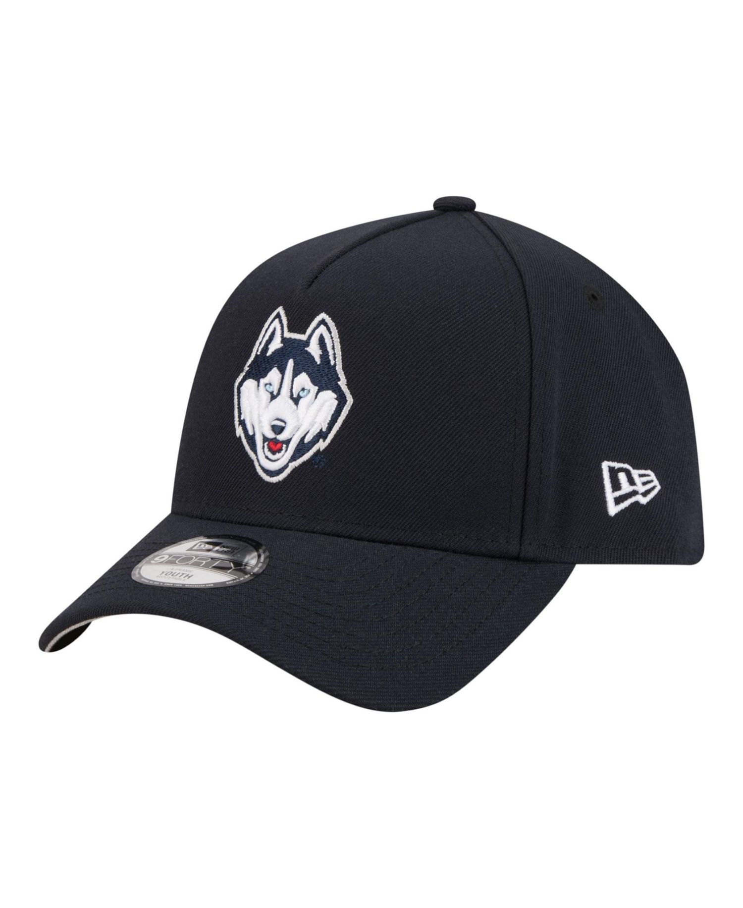 Big Boys and Girls Navy UConn Huskies 9FORTY A-Frame Adjustable Hat