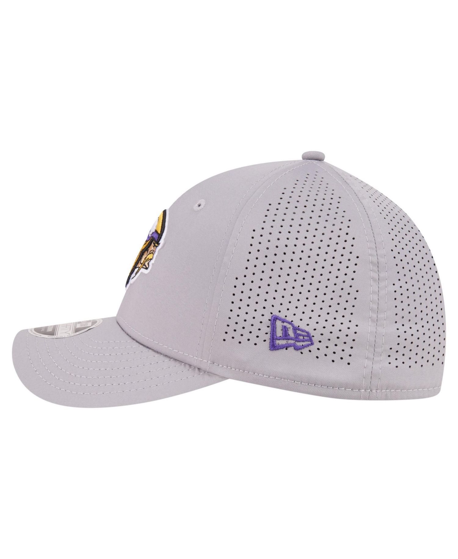Men's Gray Minnesota Vikings 39THIRTY M-Crown Stretch Hat
