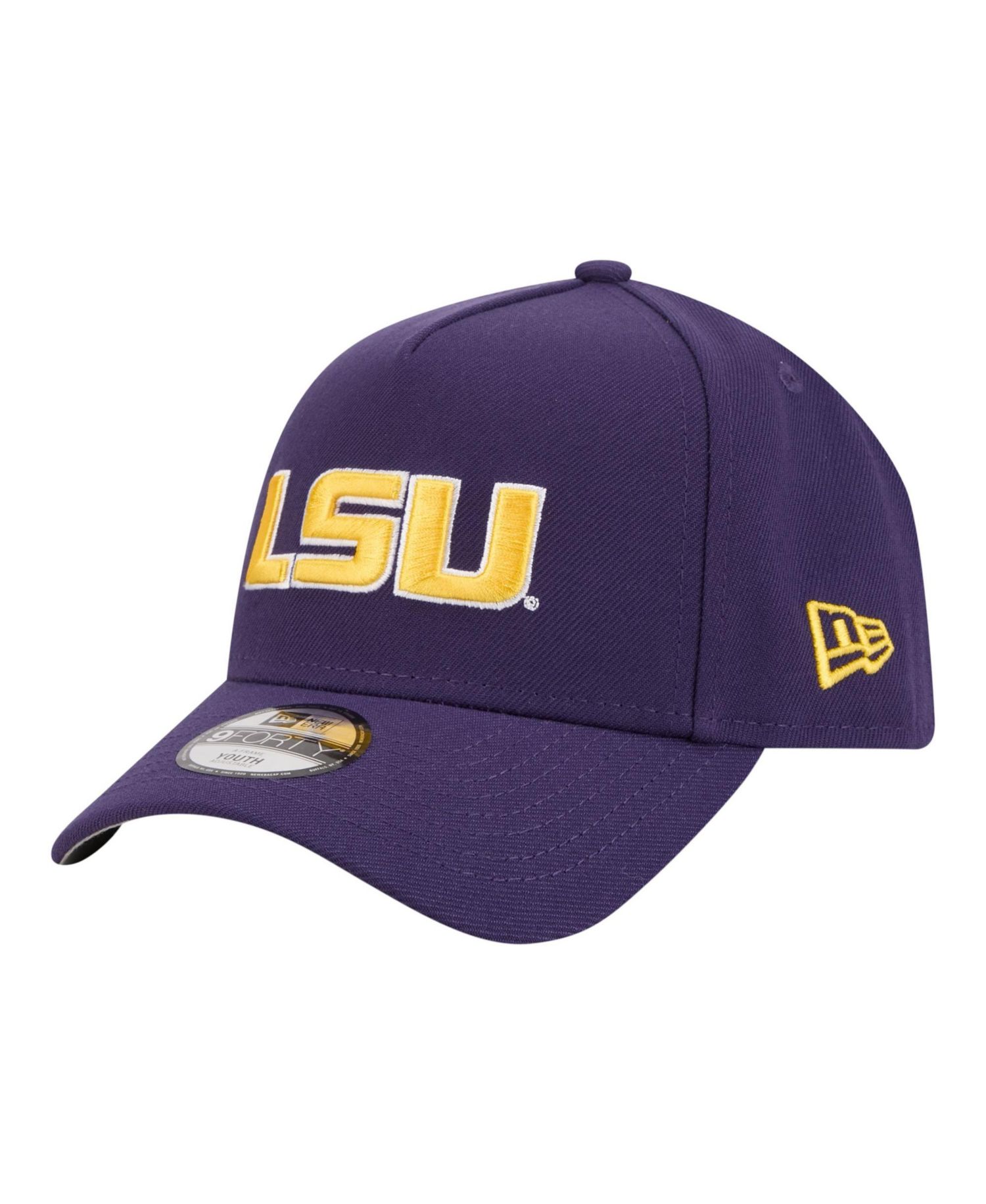 Big Boys and Girls Purple LSU Tigers 9FORTY A-Frame Adjustable Hat
