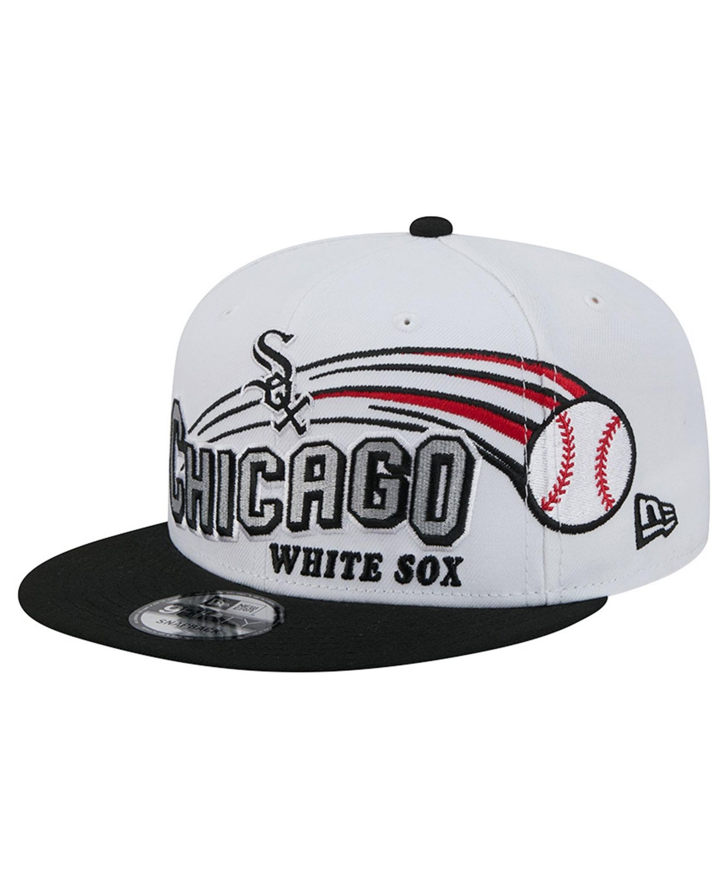 Men's White Chicago White Sox Retro Sweep 9FIFTY Snapback Hat