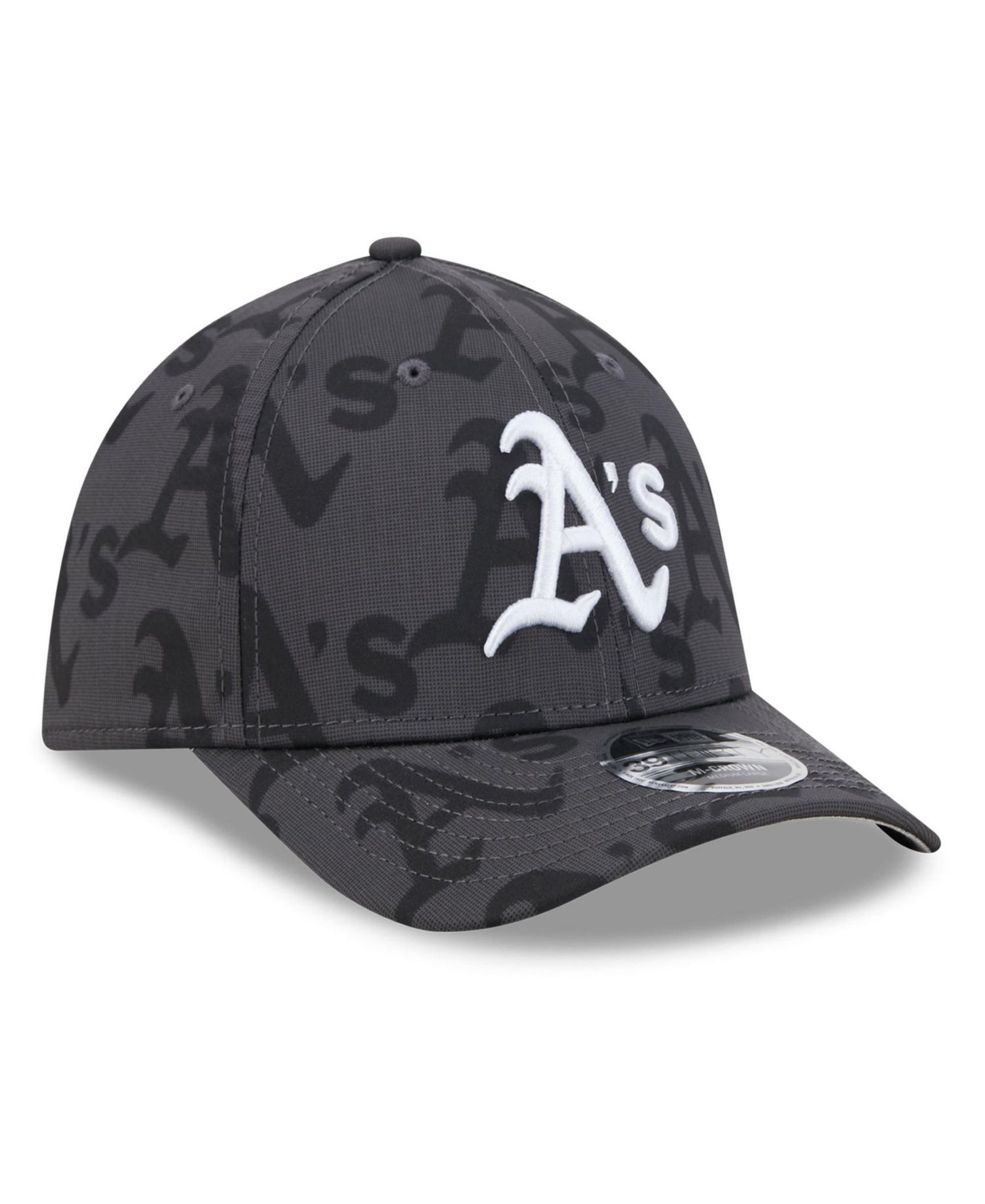 Men's Gray Athletics Halftone 39THIRTY Flex Hat