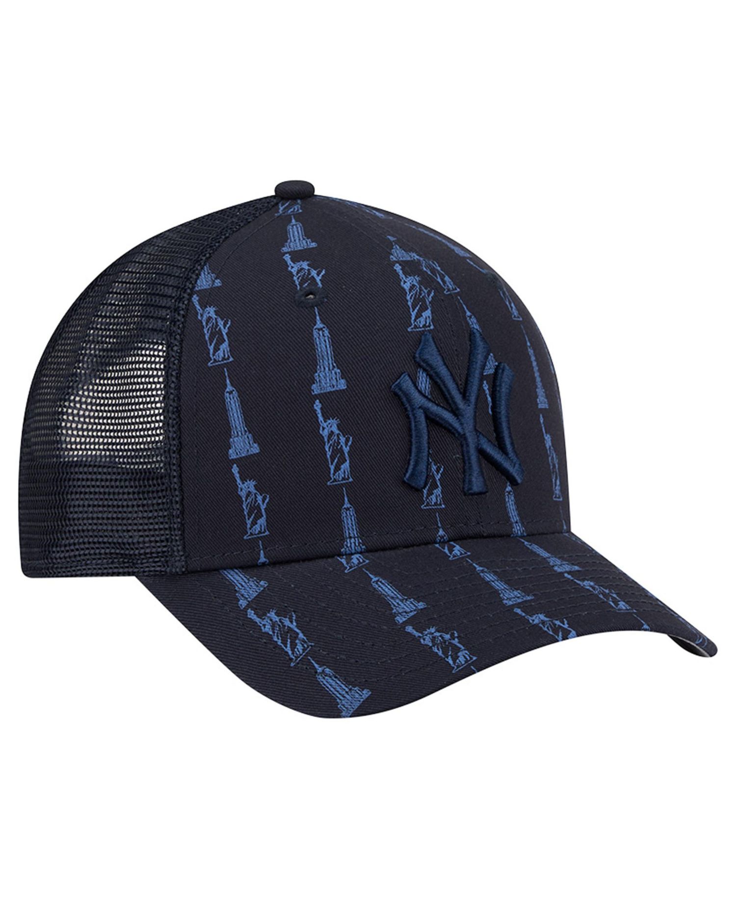 Men's Navy New York Yankees Tonal Icon 9FORTY M-Crown Adjustable Trucker Hat