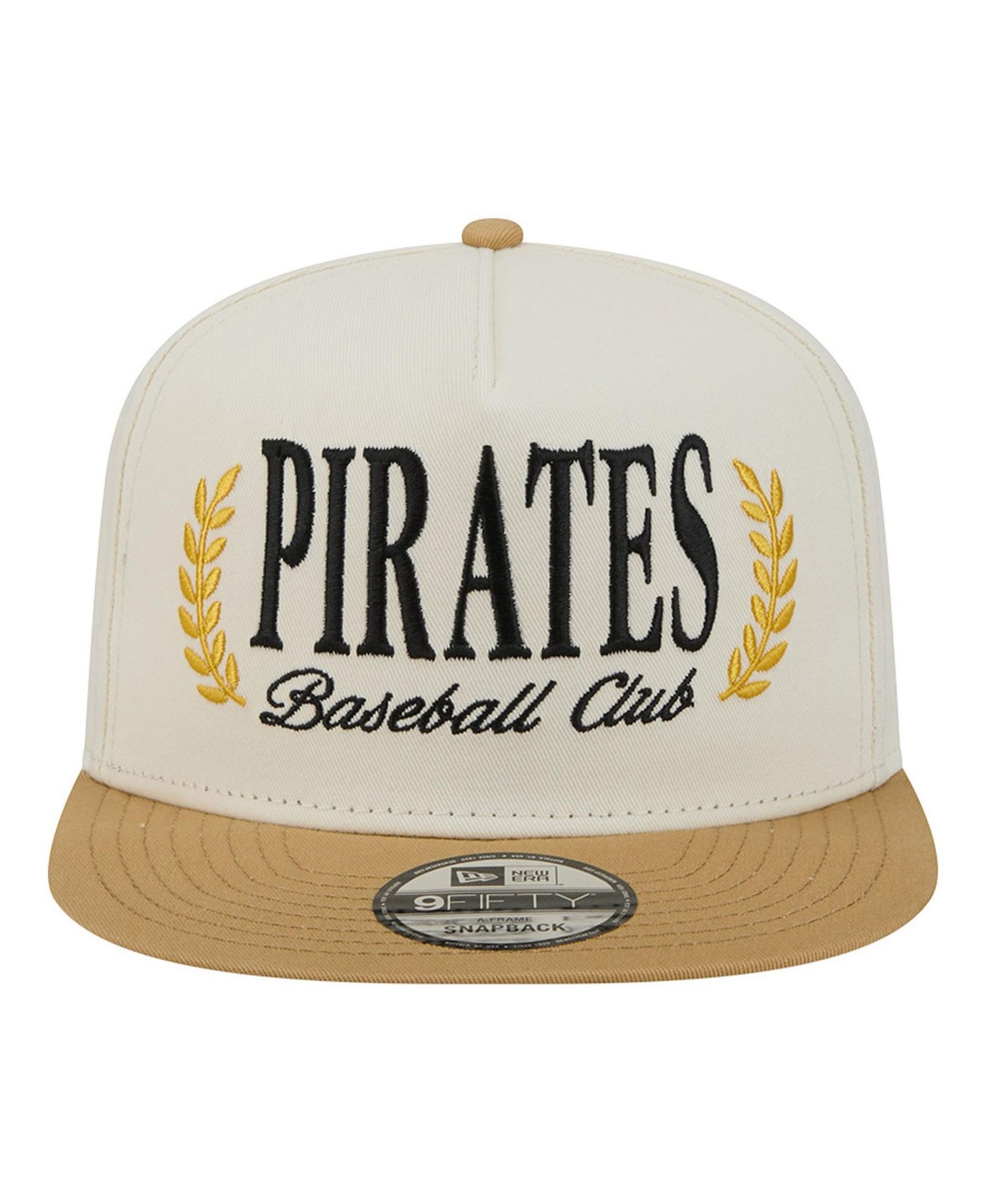 Men's Cream Pittsburgh Pirates Club 9FIFTY A-Frame Snapback Hat