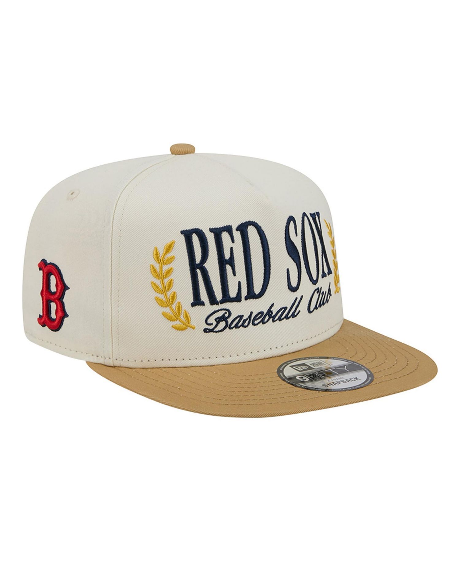 Men's Cream Boston Red Sox Club 9FIFTY A-Frame Snapback Hat