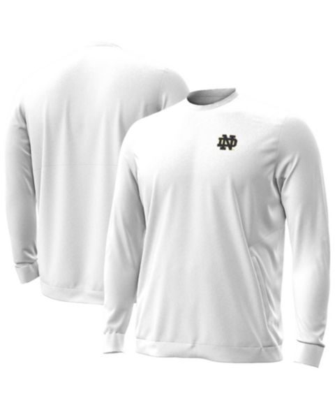 Мужской свитшот Under Armour White Notre Dame Fighting Irish 2026 Sideline Meridian Cold Weather