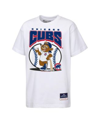 Big Boys and Girls  White Chicago Cubs Mascot Mania T-Shirt