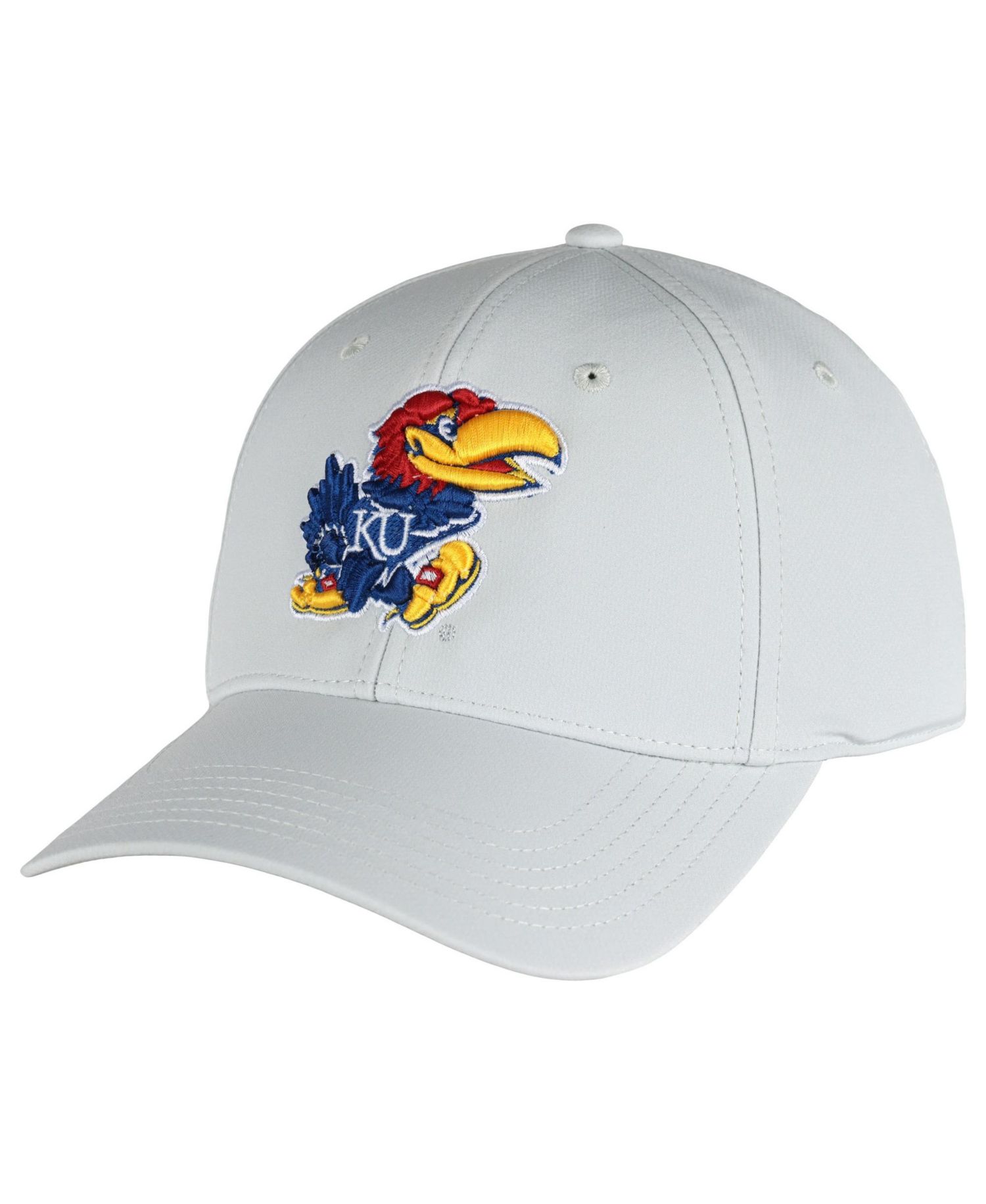 Men's Stone Kansas Jayhawks Stratus AeroSphere Adjustable Hat