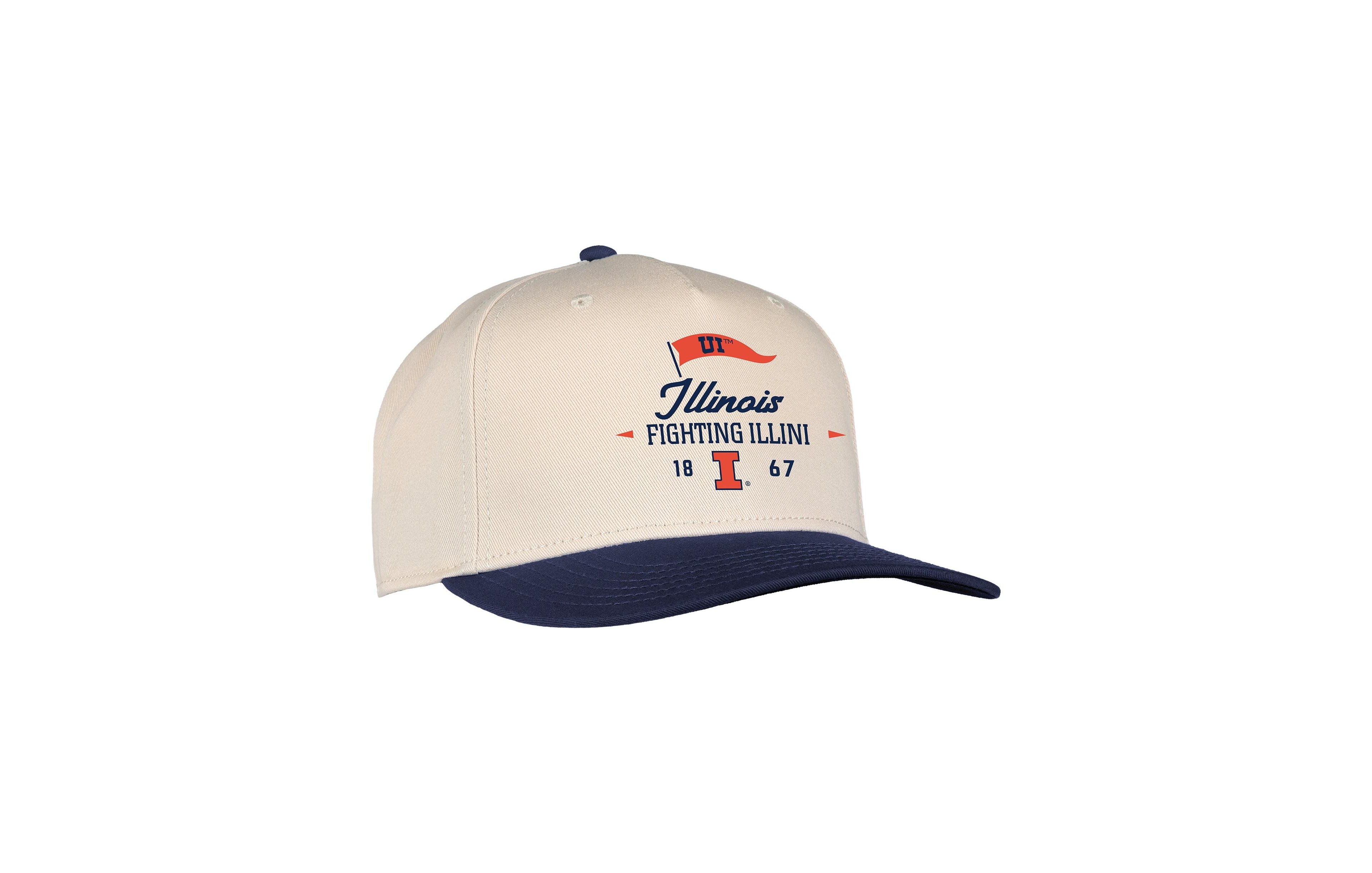 Ahead Illinois Fighting Illini Embroidered Five-Panel Baseball Cap