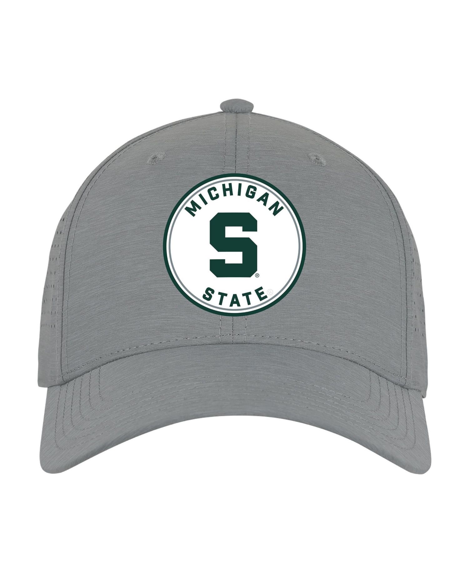 Men's and Women's Gray Michigan State Spartans Brezo Adjustable Hat
