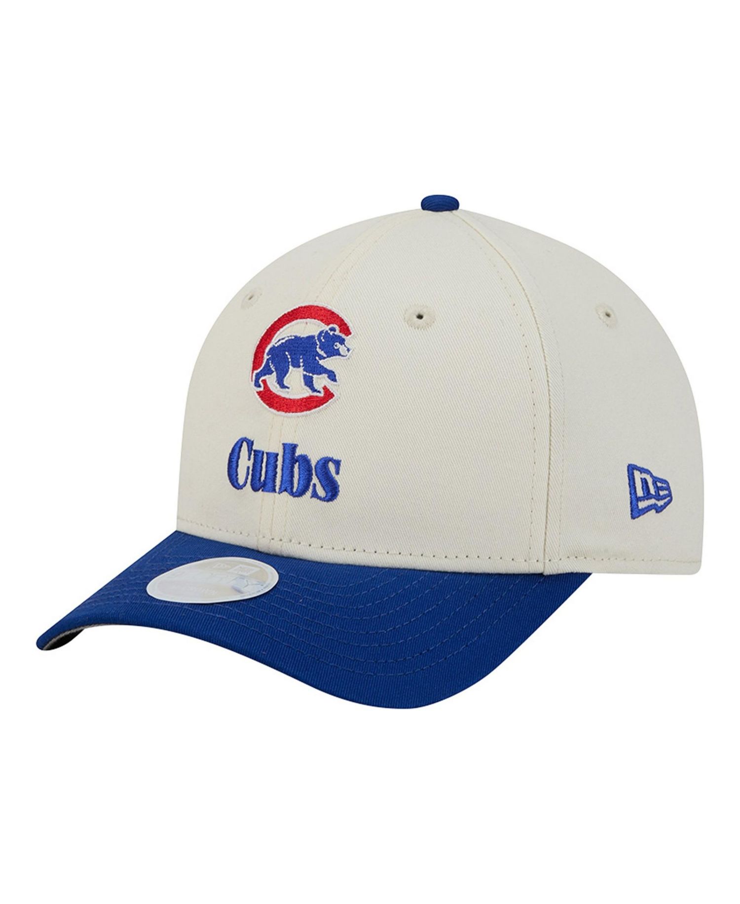 Women's Cream/Royal Chicago Cubs Primary 9FORTY M-Crown Adjustable Hat