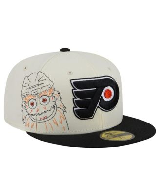 Men's Cream/Black Philadelphia Flyers Localized Stitched 59FIFTY Fitted Hat