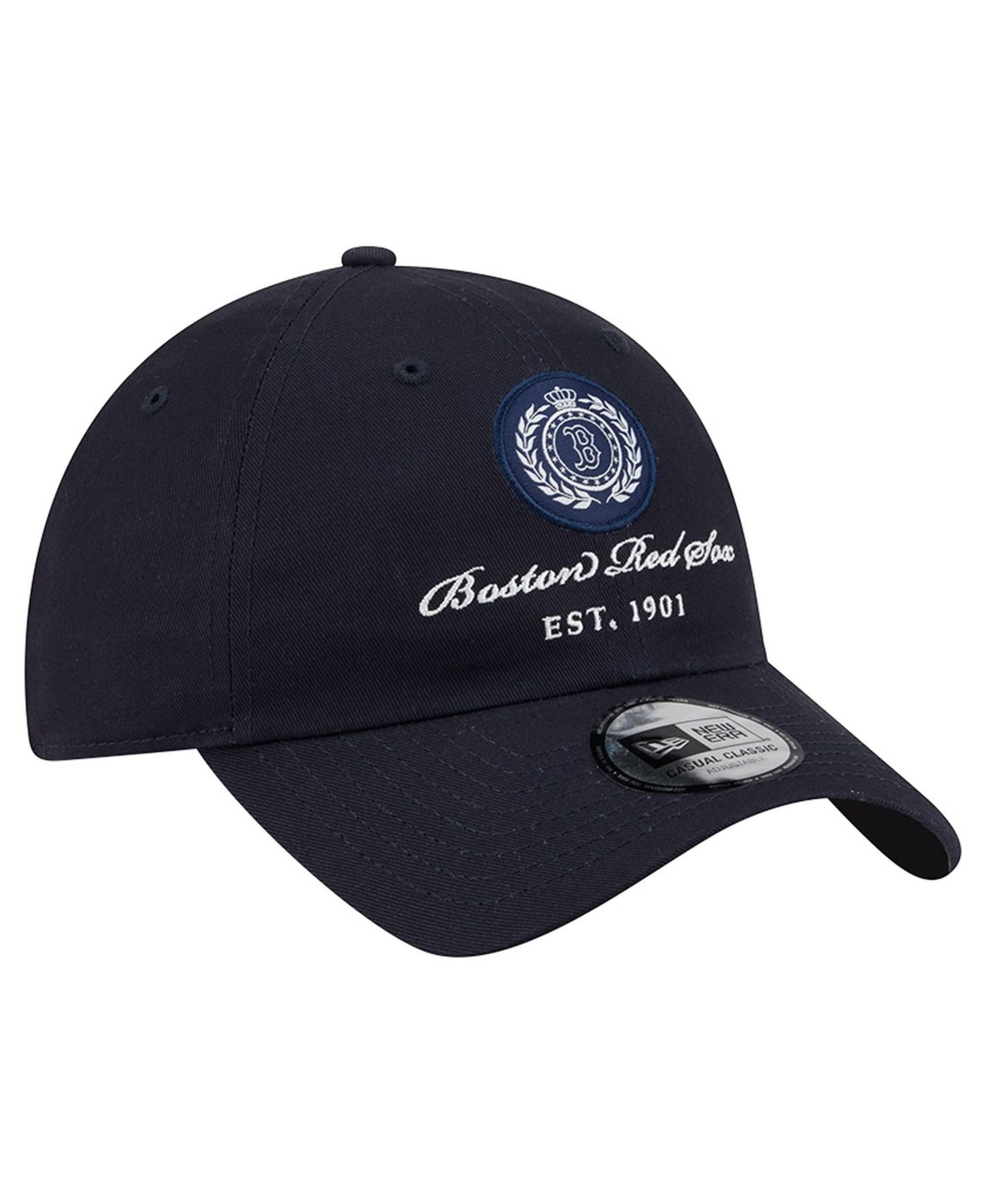 Women's Navy Boston Red Sox Script Patch Casual Classic Adjustable Hat