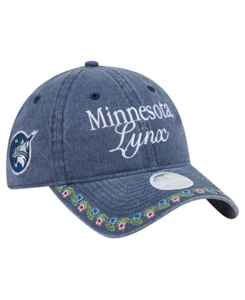Женская кепка New Era Blue Minnesota Lynx Floral Casual Classic Adjustable Hat