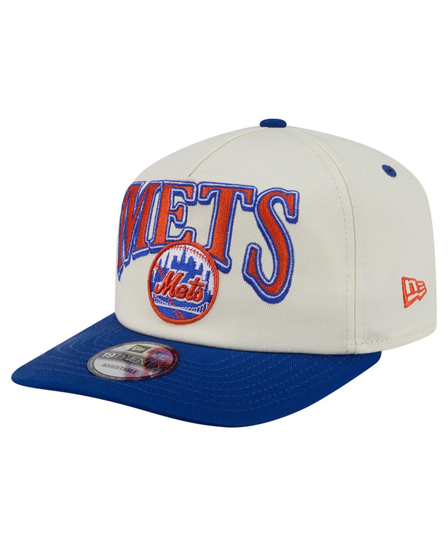 Men's Cream/Royal New York Mets Vintage 19TWENTY Adjustable Hat
