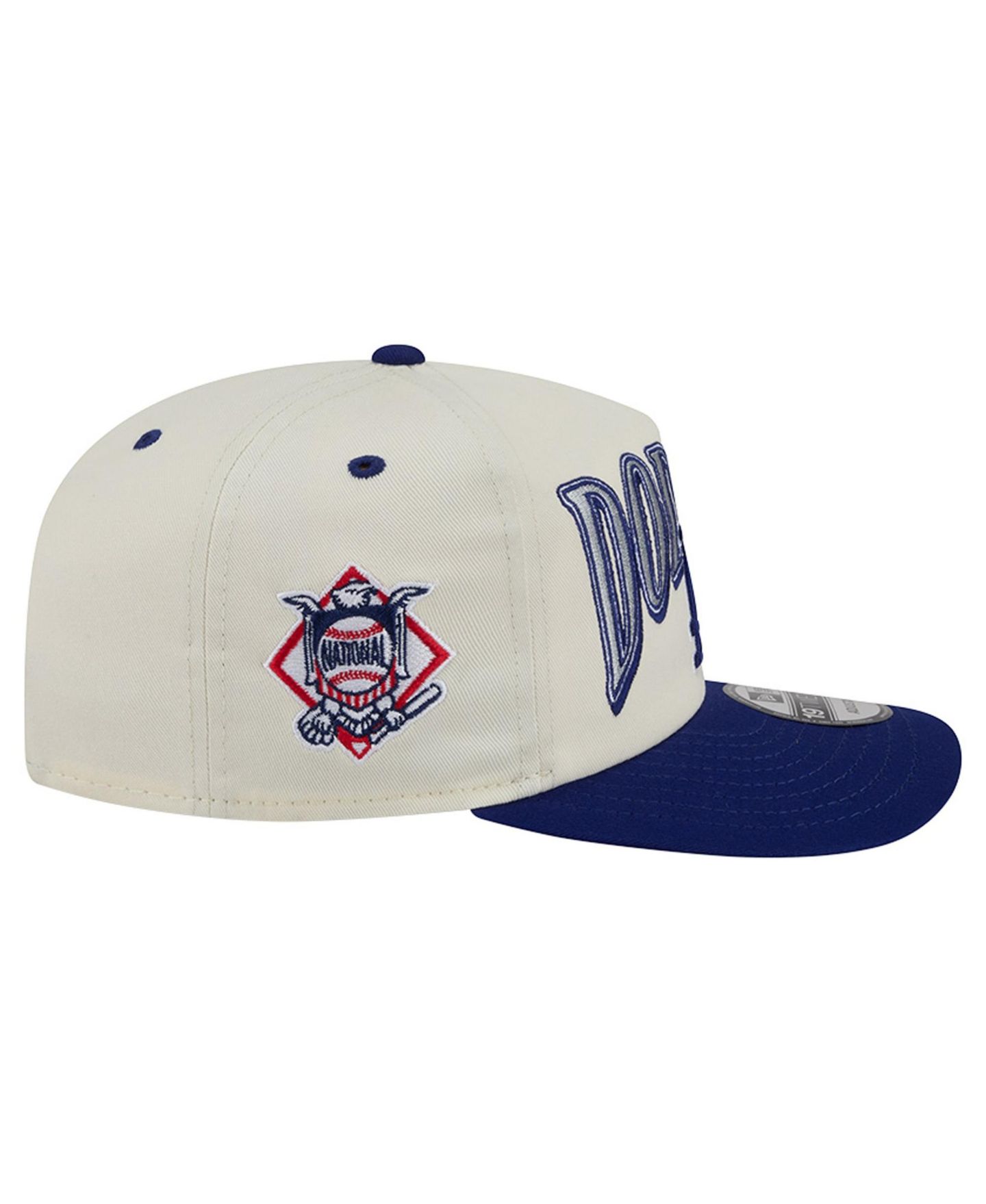 Мужская кепка New Era Cream/Royal Los Angeles Dodgers Vintage 19TWENTY Adjustable Hat — фото 6