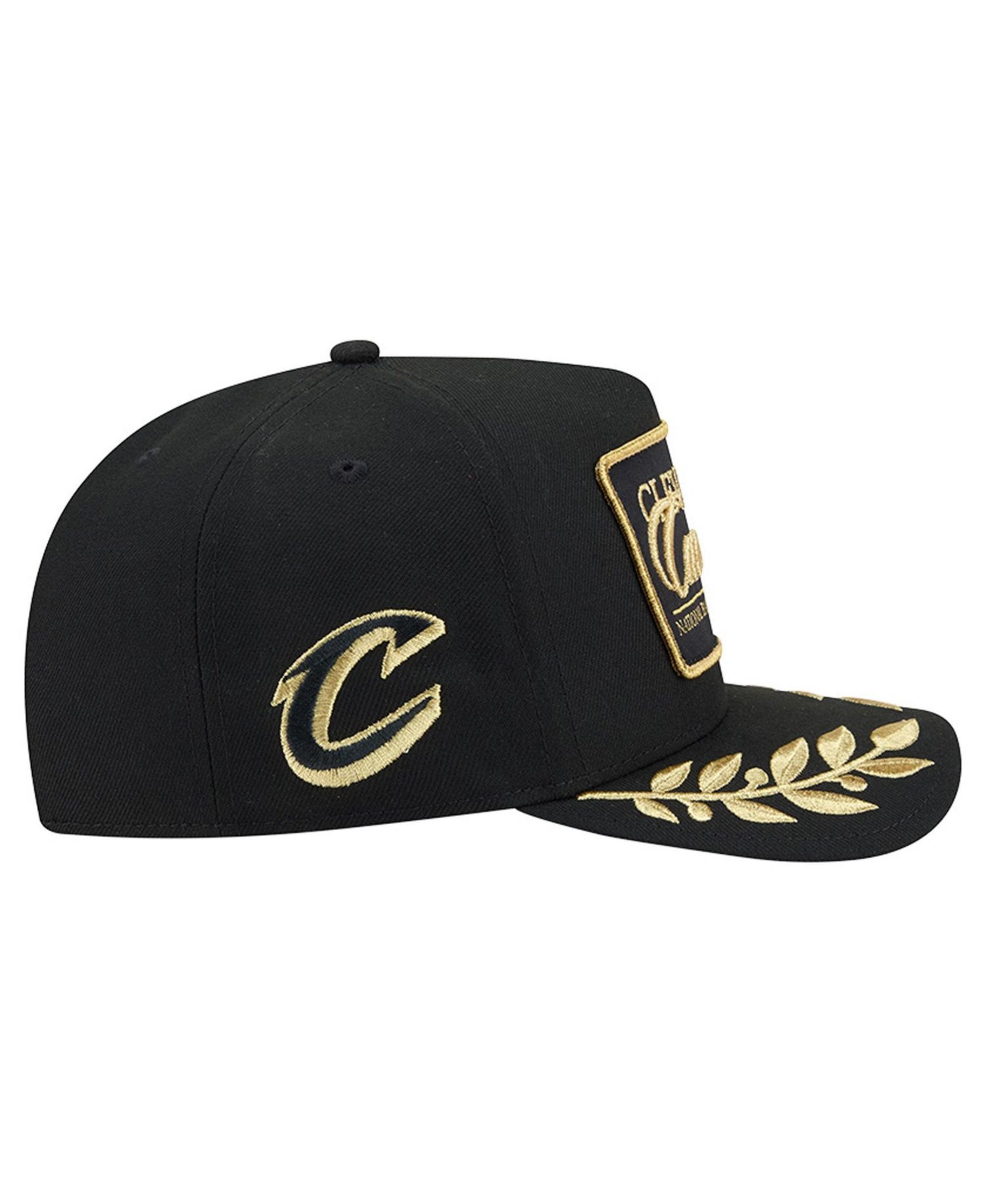 Men's Black Cleveland Cavaliers Golden 9FIFTY Snapback Hat