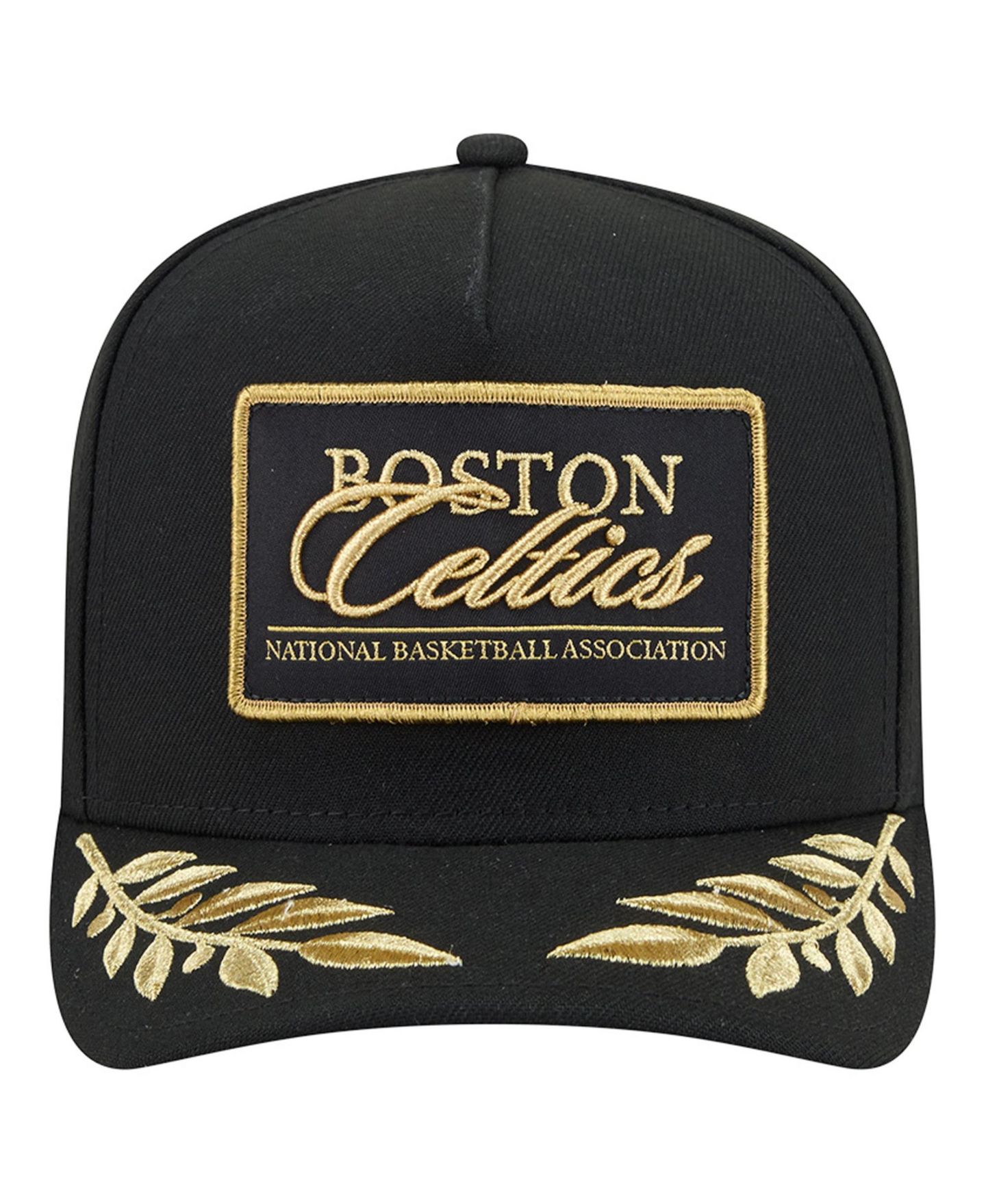 Мужская кепка New Era Black Boston Celtics Golden 9FIFTY Snapback Hat — фото 2