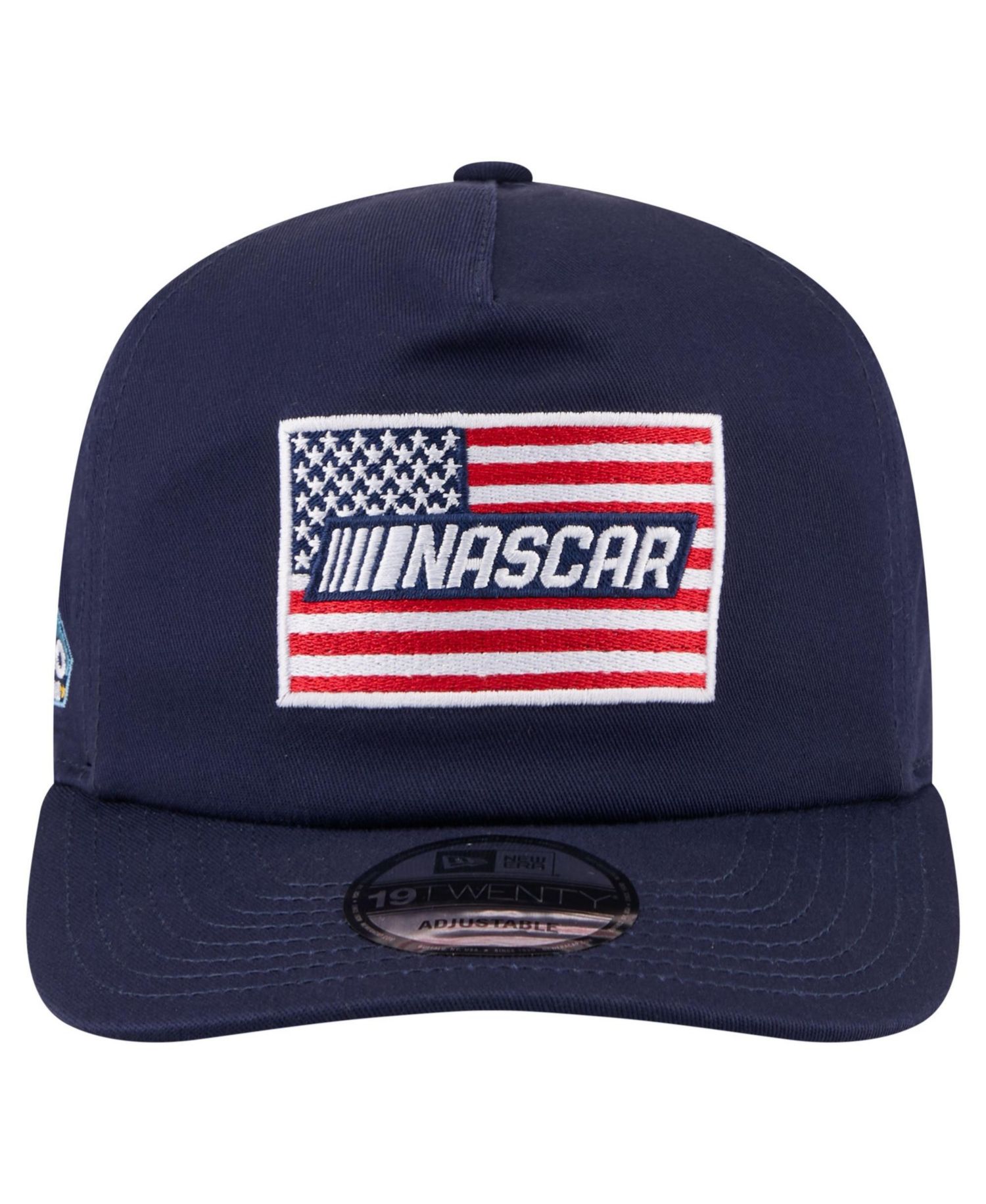 Men's Navy NASCAR Race The Base American Flag 19TWENTY Adjustable Hat