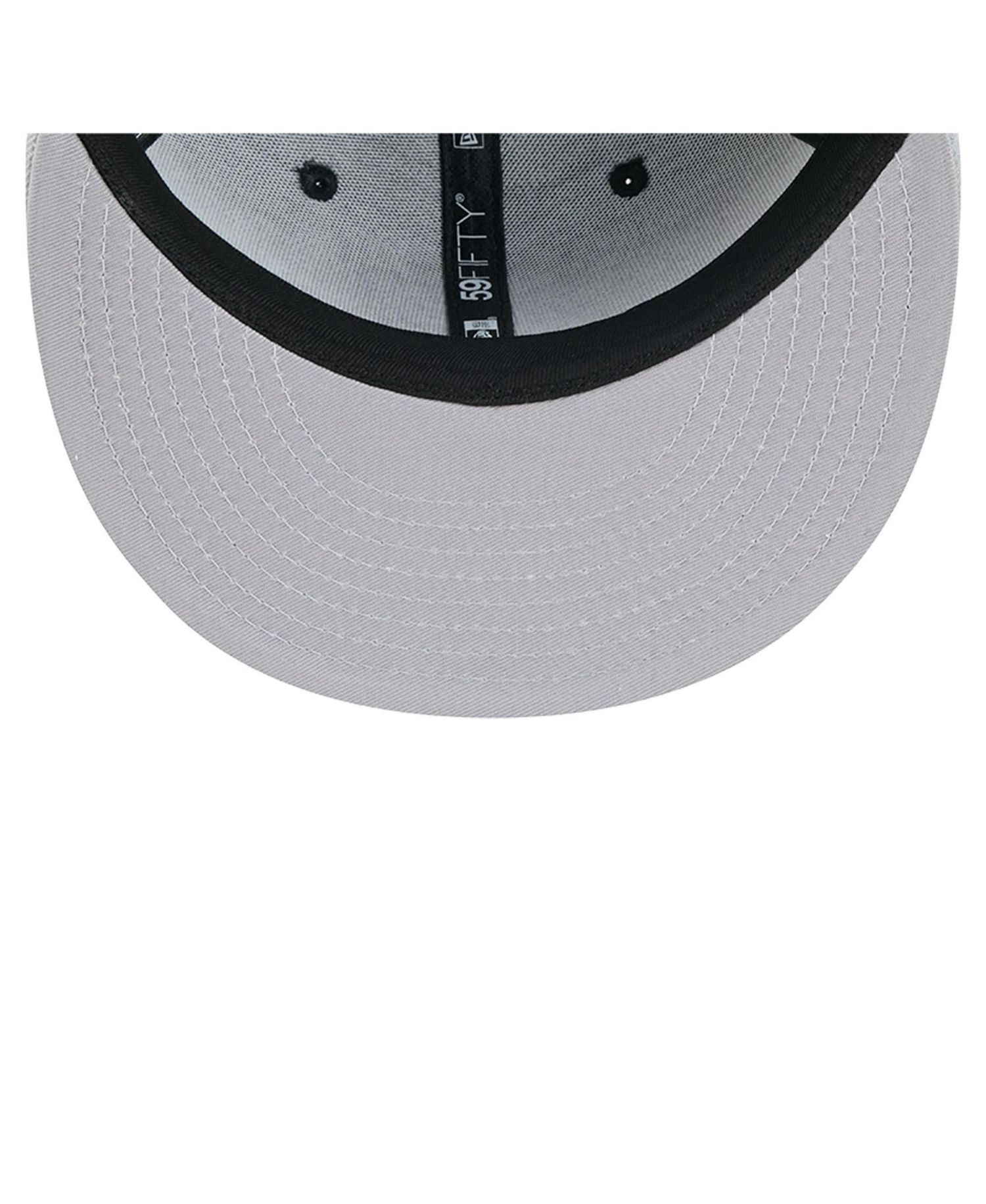 Men's Black/Silver San Antonio Spurs 2-Tone 59FIFTY Fitted Hat