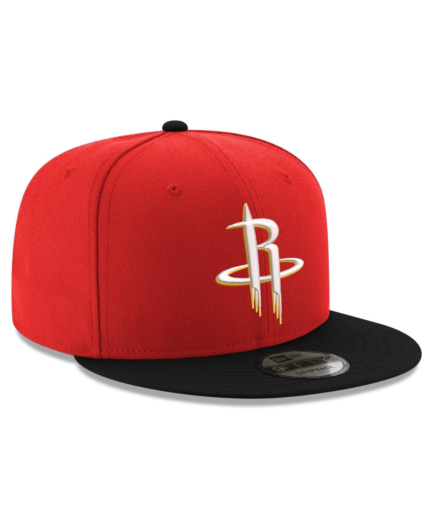 Men's Red/Black Houston Rockets 9FIFTY Snapback Hat
