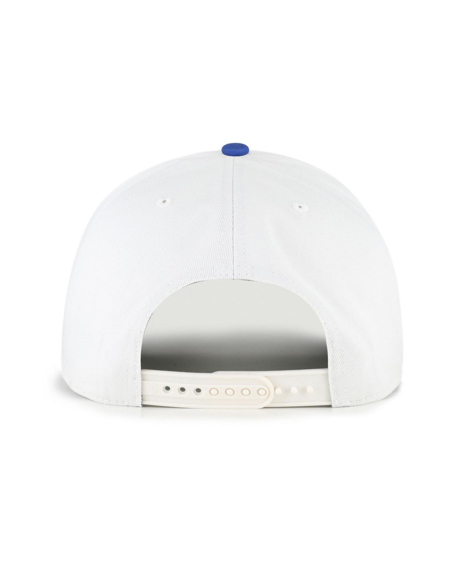 Men's '47 White/Royal New York Mets Glizzy Collection Hitch Adjustable Hat