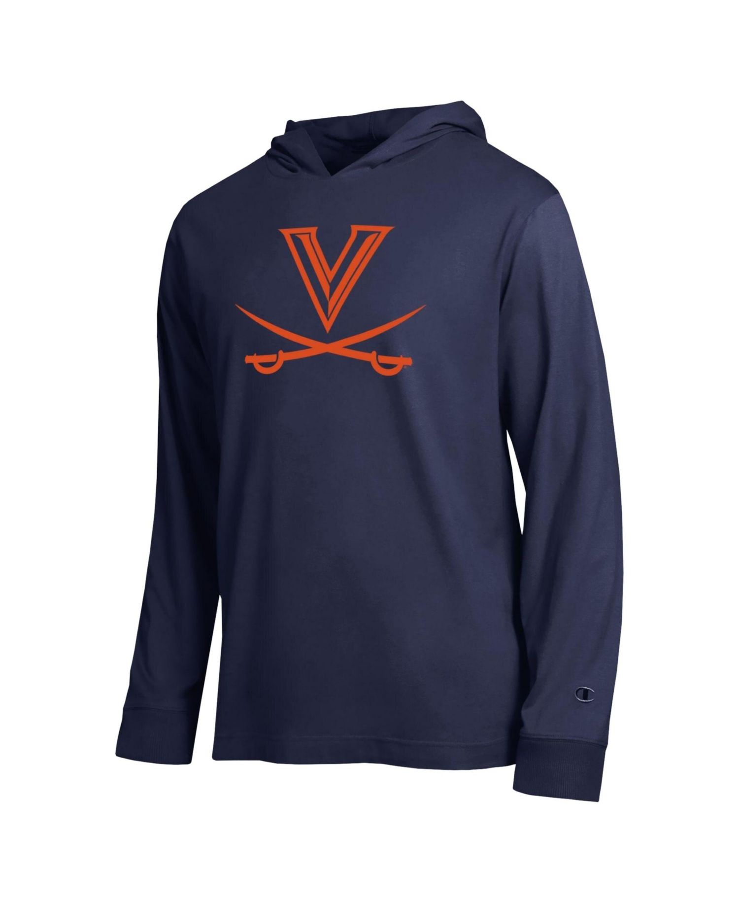 Men's Navy Virginia Cavaliers Tonal All-Star Long Sleeve Hooded T-Shirt