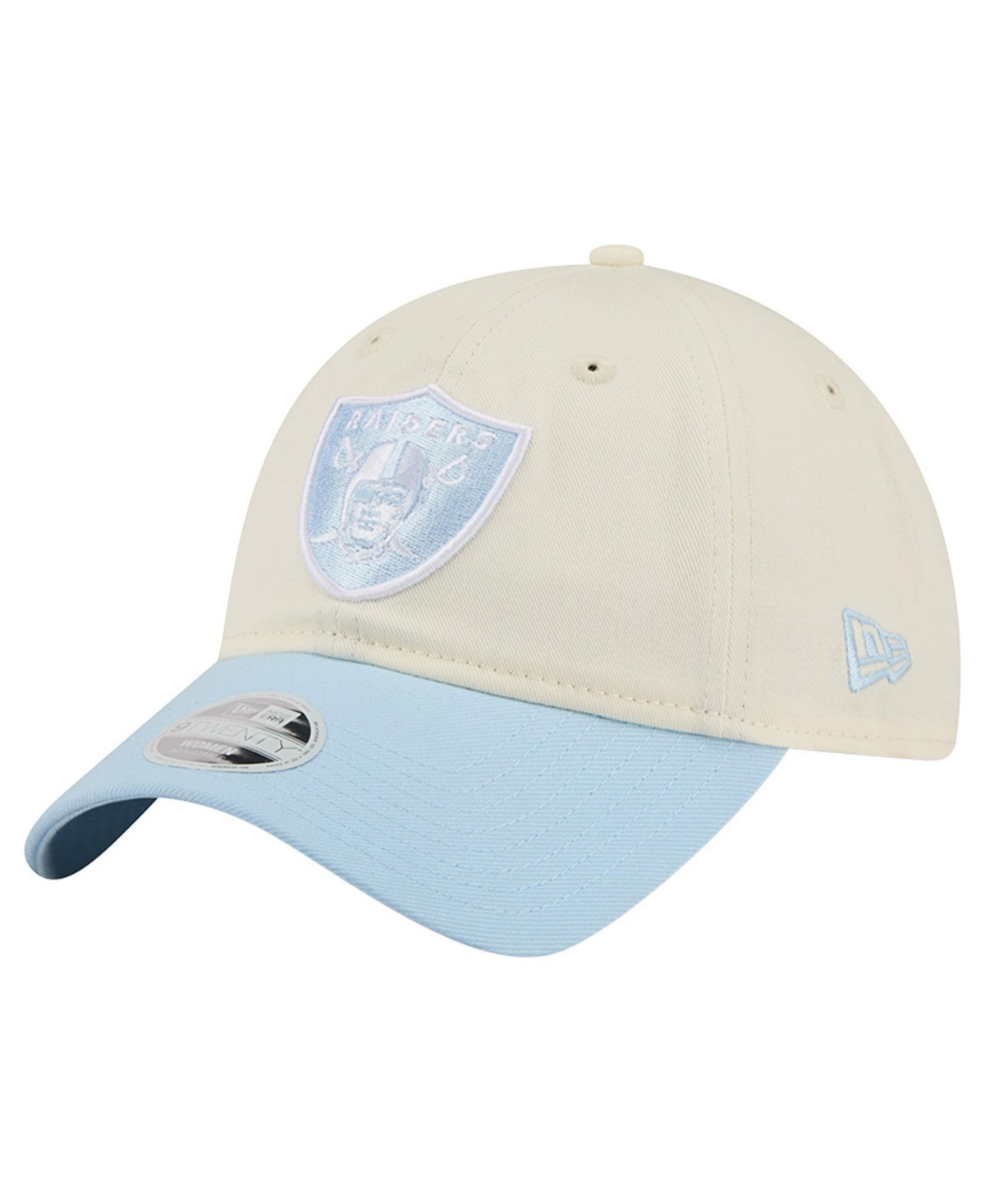 New Era Women's Las Vegas Raiders 9TWENTY Baseball Cap - Cream, Coastal Blue