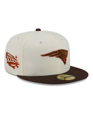 Men's Cream/Brown New England Patriots Pumpkin Spice 59FIFTY Fitted Hat