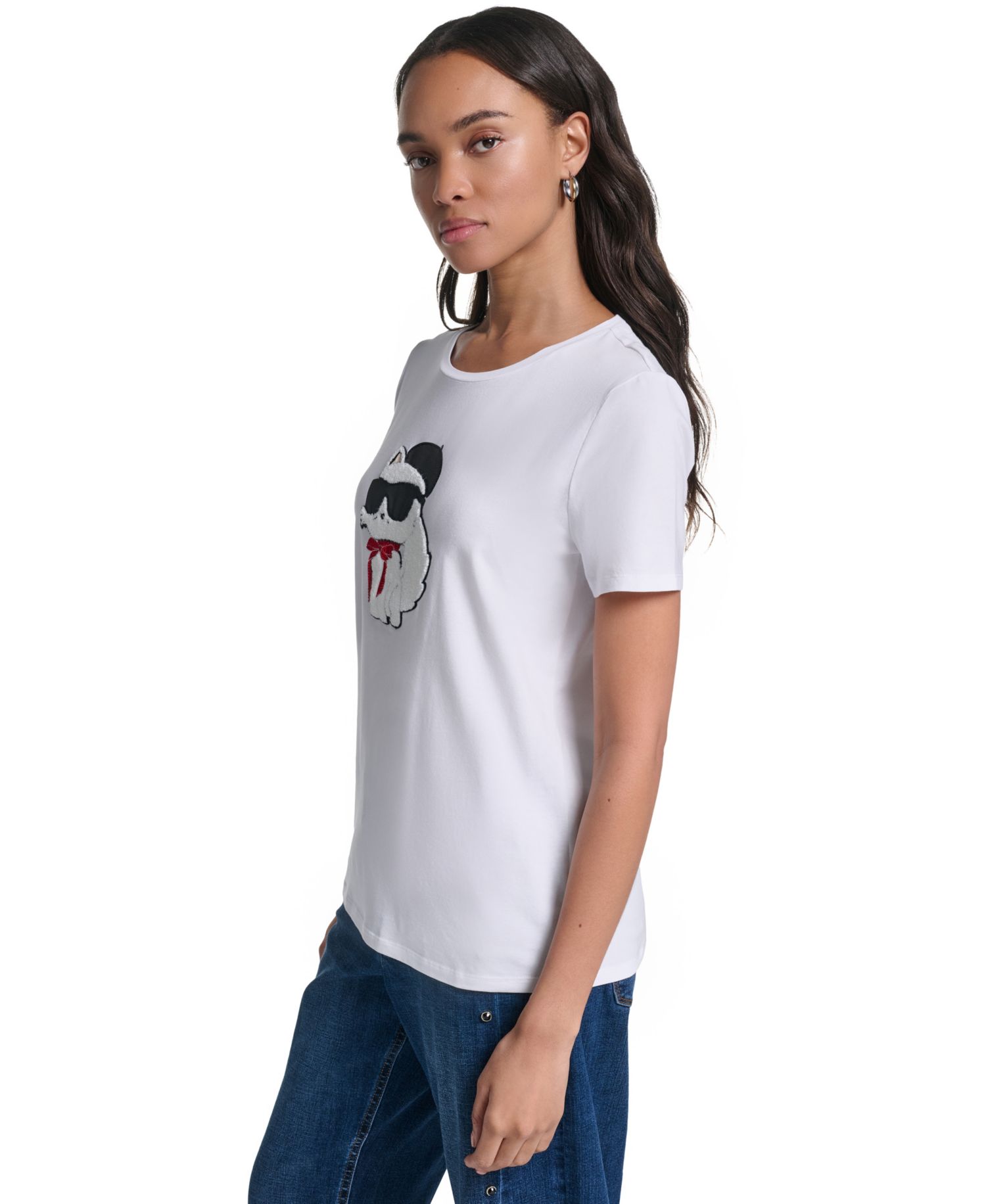 Women's Choupette In Beret Crewneck T-Shirt