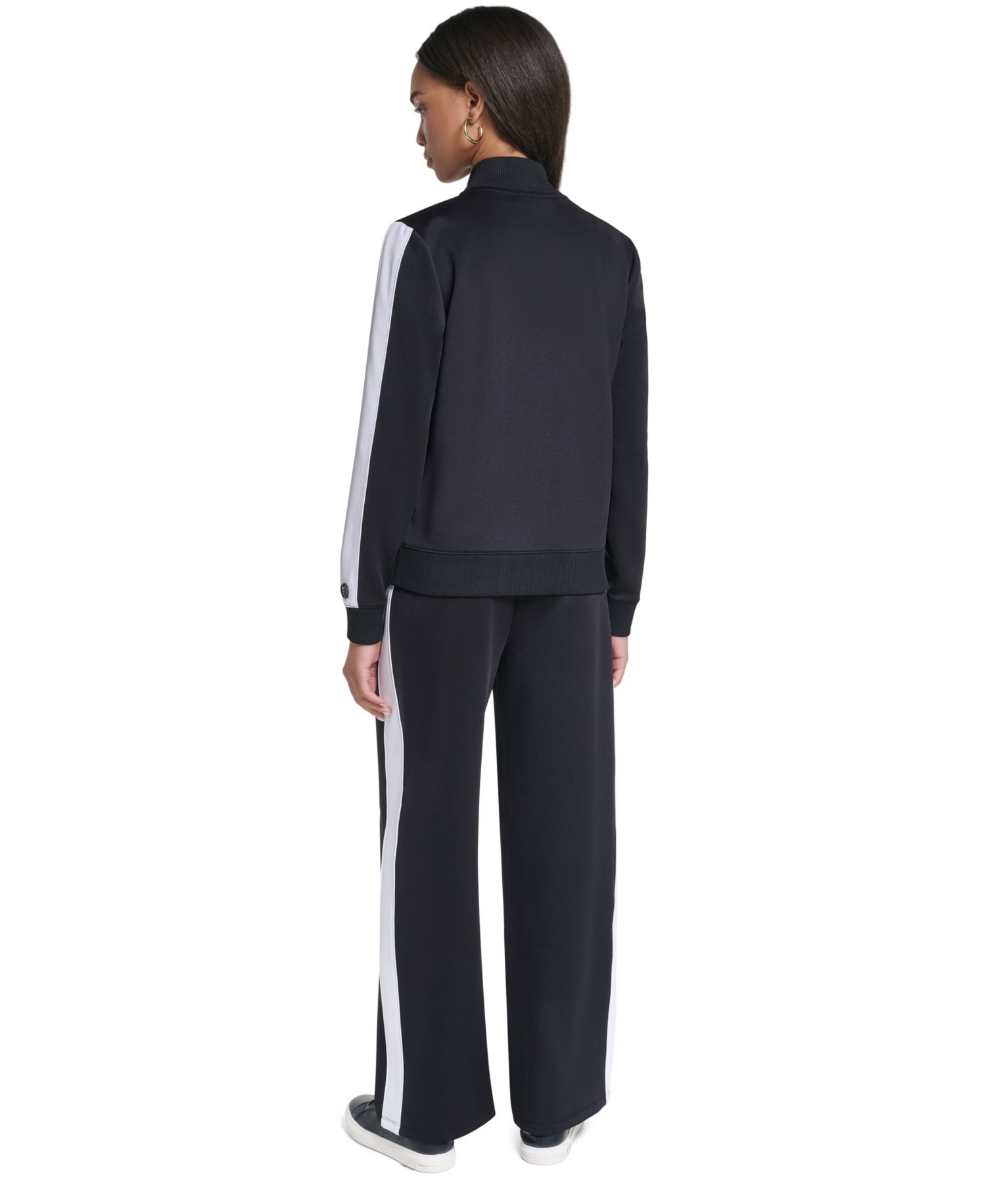Women's 3D Bow Mock-Neck Zipper Jacket
