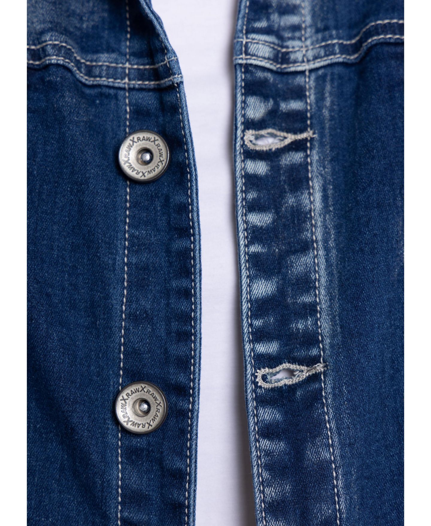 Мужская куртка X-Ray RAW X Flex Distressed Denim, цвет: Синий — фото 9