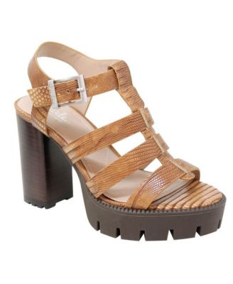 Womens Verbal Chunky Heel Platform Sandal