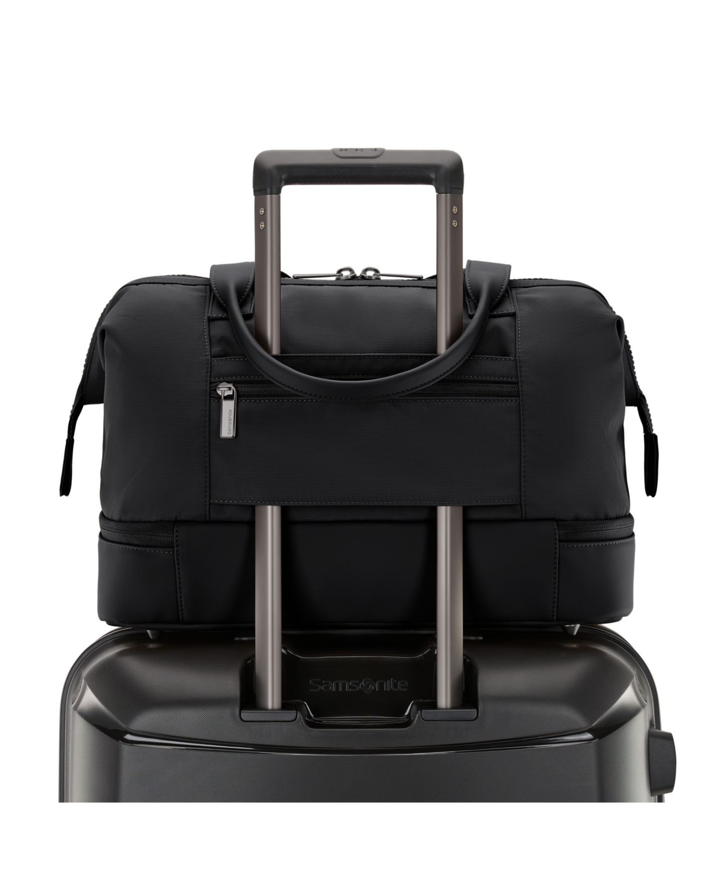 Сумка Samsonite Better Than Basic Mini Drop-Bottom Weekender Duffel, цвет: Чёрный — фото 6